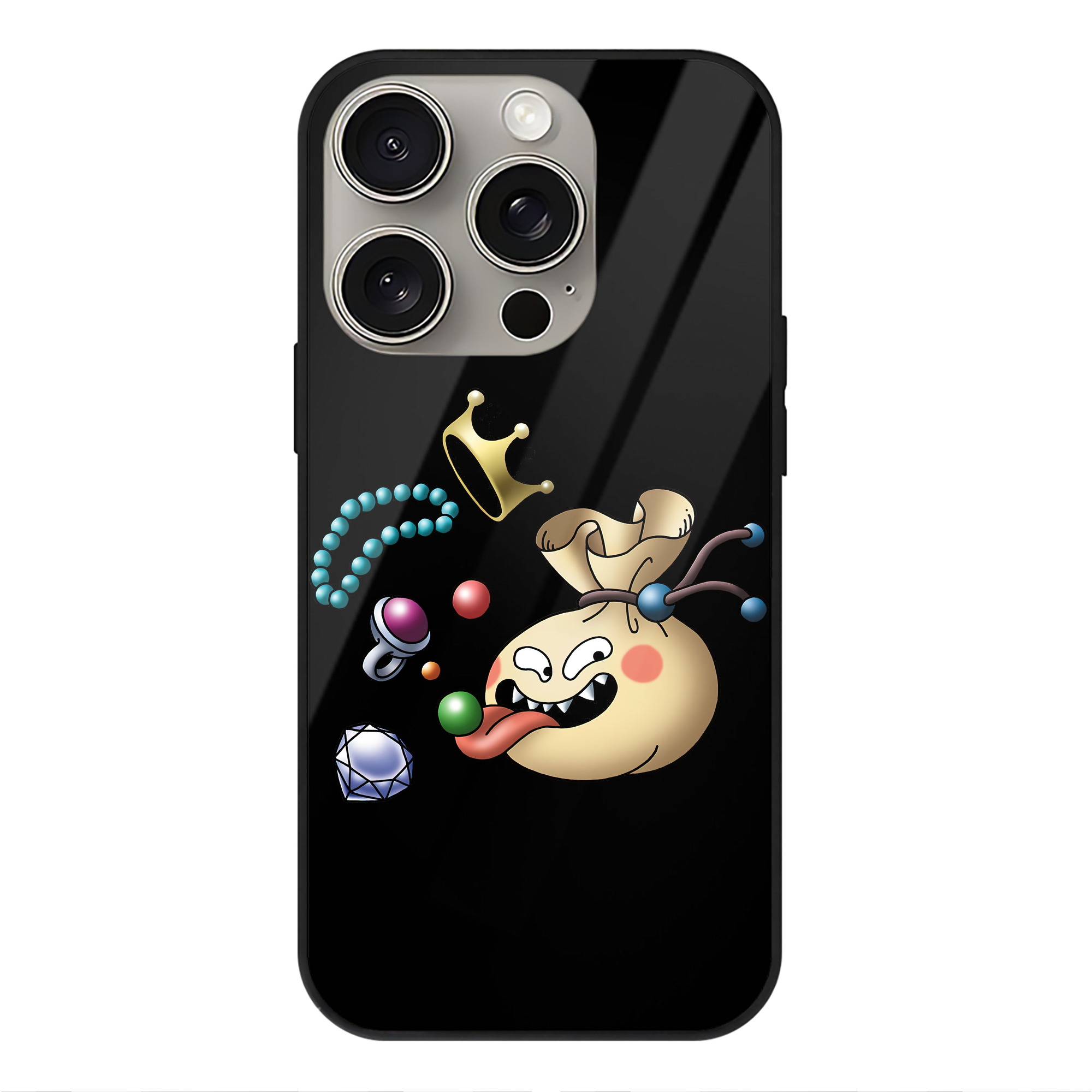 （画像用） ドラゴンクエスト Doragon Kuesuto Dragon Quest 【iPhone15Pro対応】スマホケース 耐衝撃＆黄変防止 背面ガラス