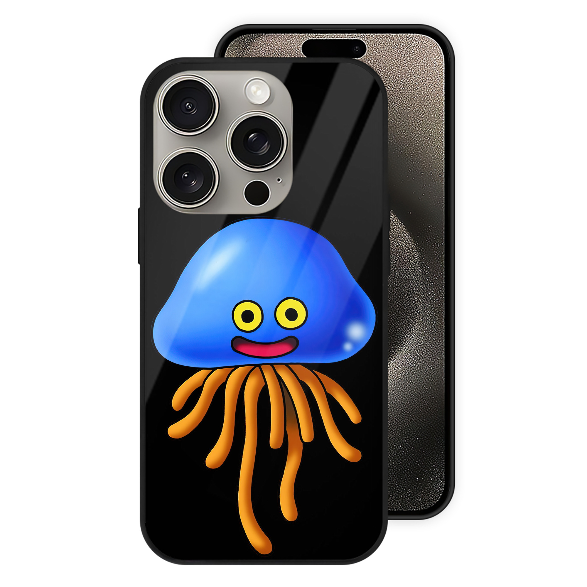 （画像用） ドラゴンクエスト Doragon Kuesuto Dragon Quest 【iPhone15Pro対応】スマホケース 耐衝撃＆黄変防止 背面ガラス