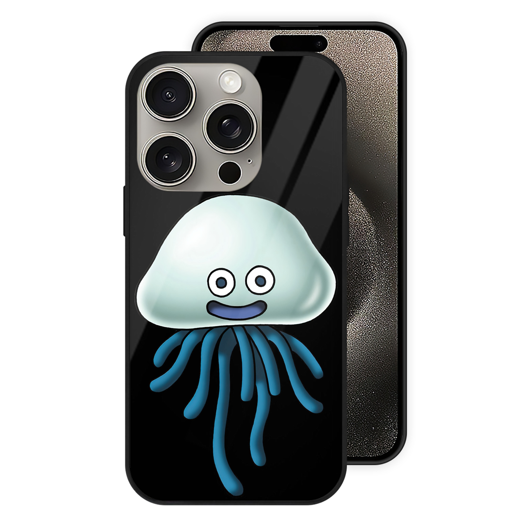 （画像用） ドラゴンクエスト Doragon Kuesuto Dragon Quest 【iPhone15Pro対応】スマホケース 耐衝撃＆黄変防止 背面ガラス