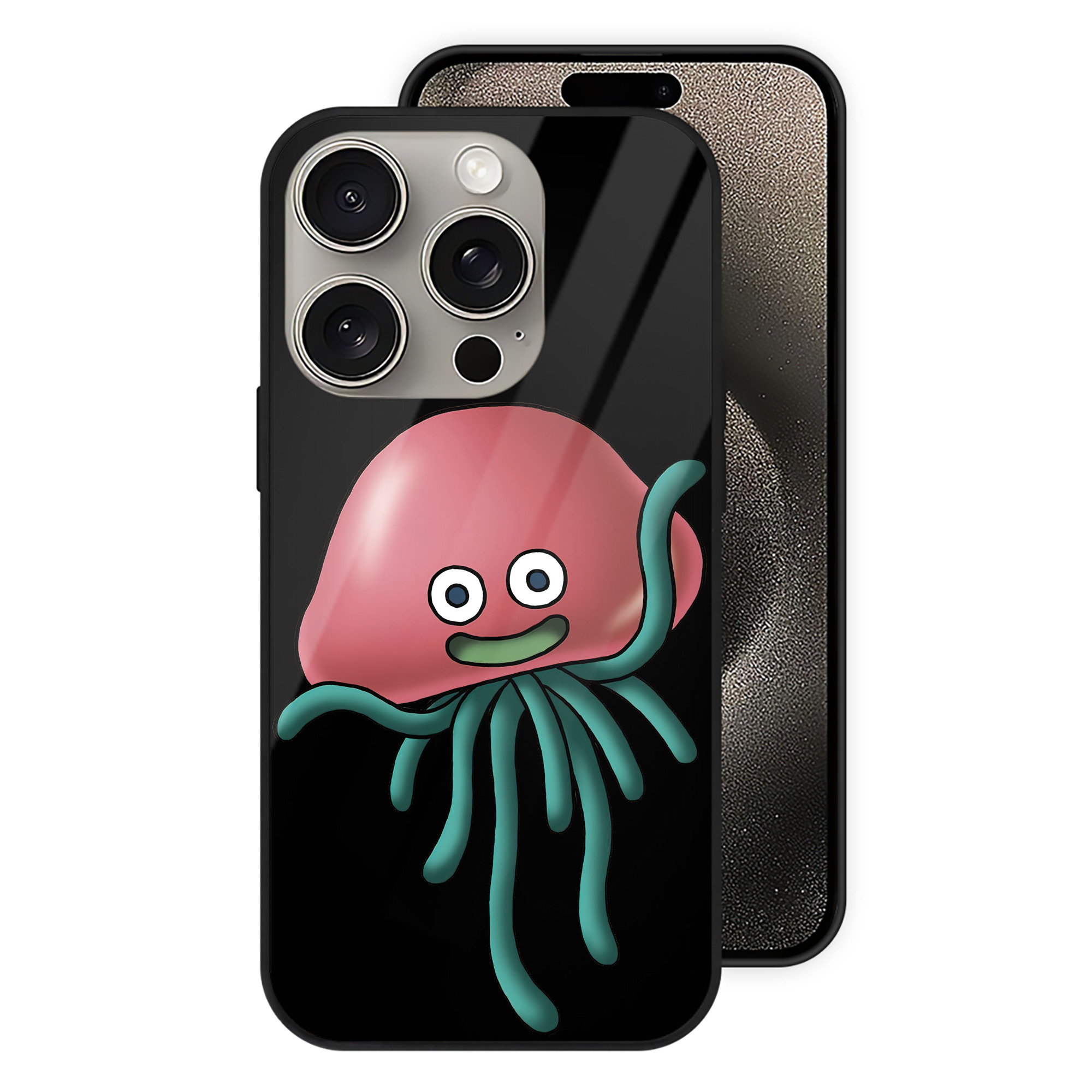 ドラゴンクエスト Doragon Kuesuto Dragon Quest 【iPhone15Pro対応】スマホケース 耐衝撃＆黄変防止 背面ガラス