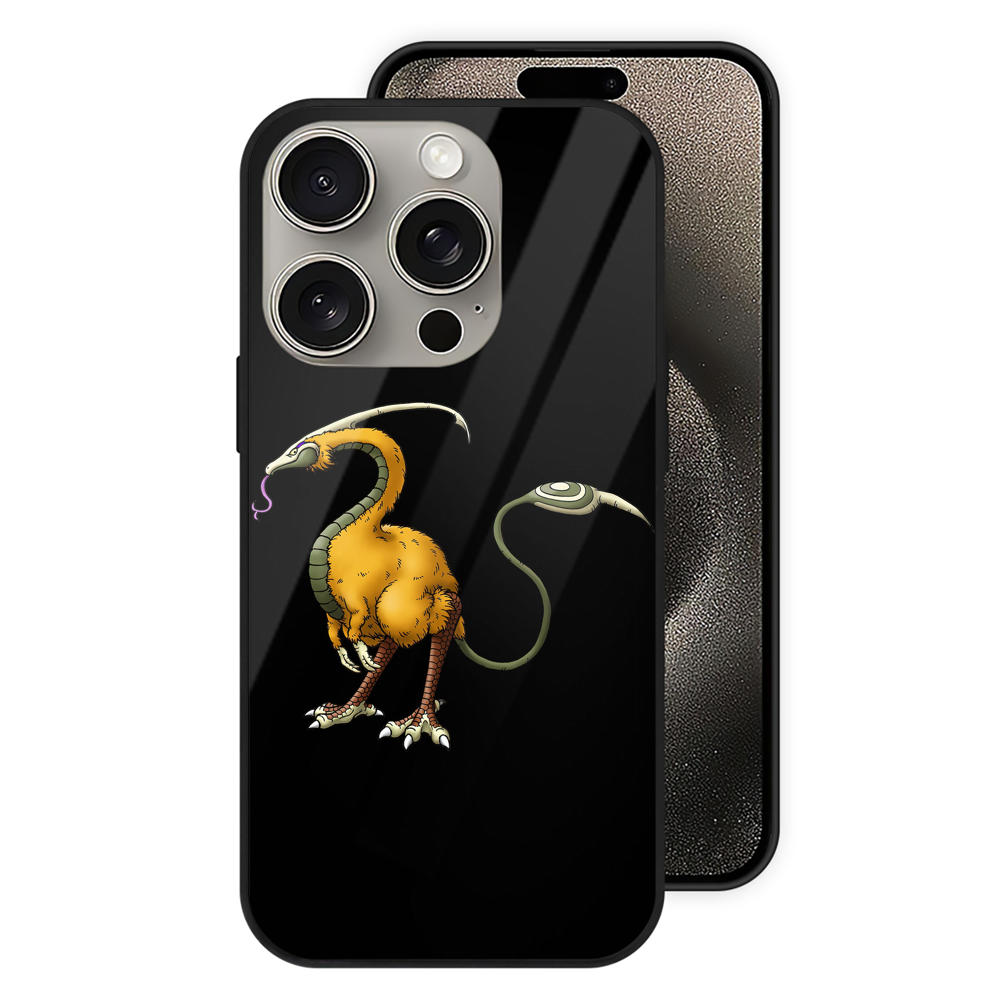 （画像用） ドラゴンクエスト Doragon Kuesuto Dragon Quest 【iPhone15Pro対応】スマホケース 耐衝撃＆黄変防止 背面ガラス
