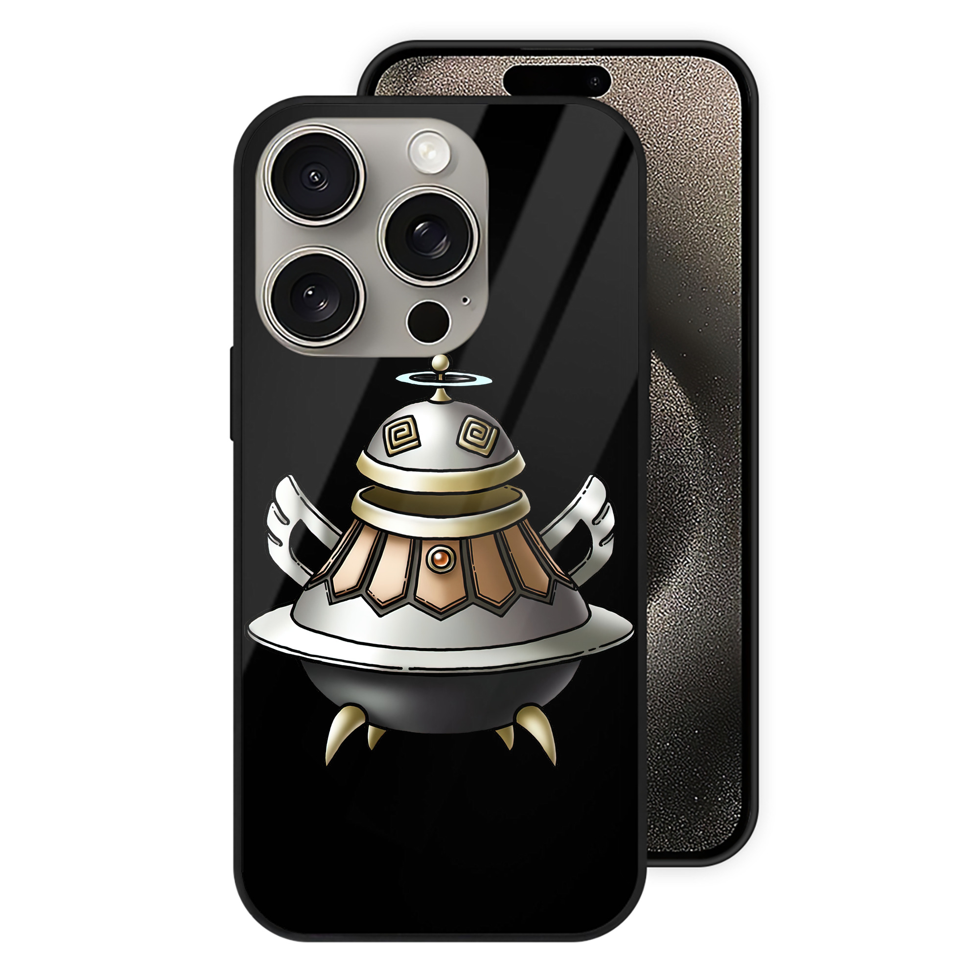 ドラゴンクエスト Doragon Kuesuto Dragon Quest 【iPhone15Pro対応】スマホケース 耐衝撃＆黄変防止 背面ガラス