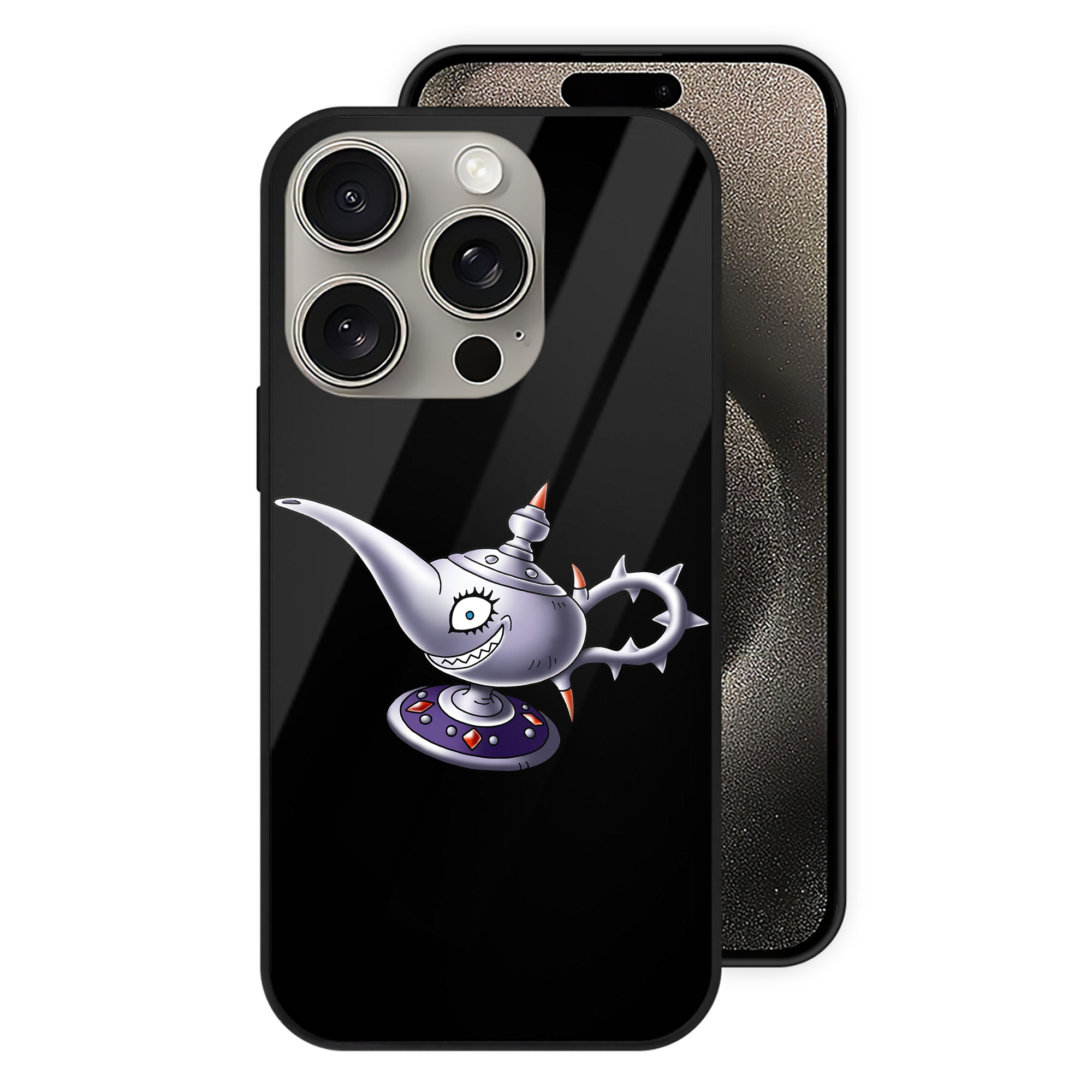 ドラゴンクエスト Doragon Kuesuto Dragon Quest 【iPhone15Pro対応】スマホケース 耐衝撃＆黄変防止 背面ガラス