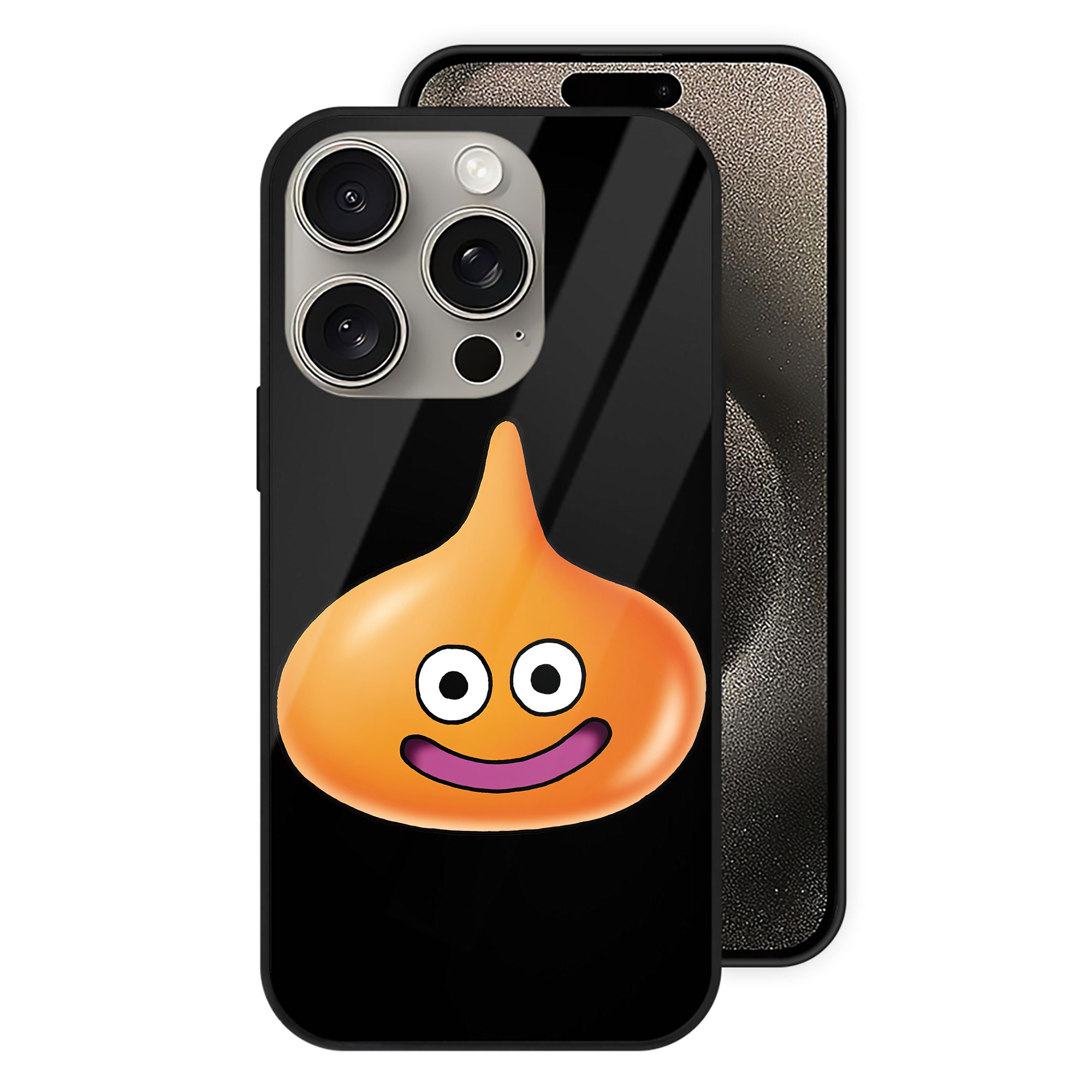 （画像用） ドラゴンクエスト Doragon Kuesuto Dragon Quest 【iPhone15Pro対応】スマホケース 耐衝撃＆黄変防止 背面ガラス