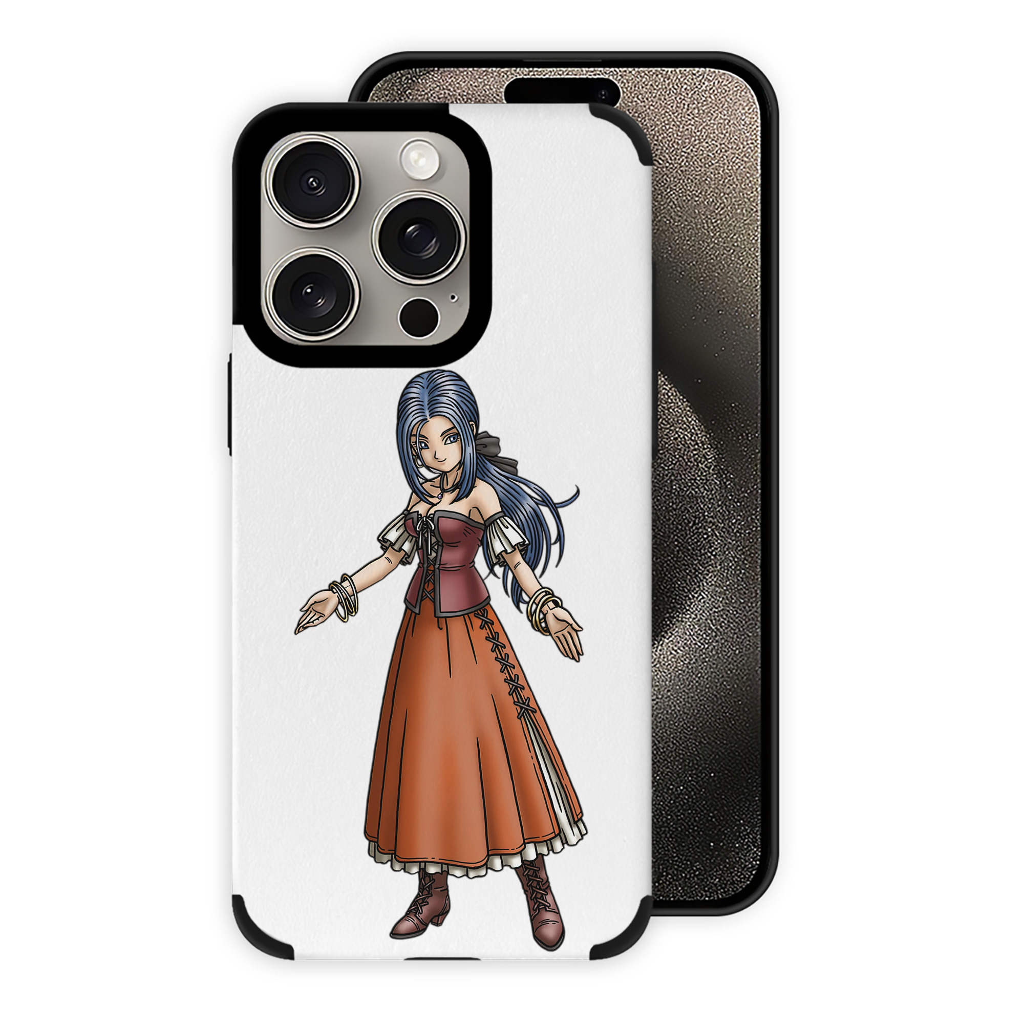 （画像用） ドラゴンクエスト Doragon Kuesuto Dragon Quest 【iPhone15ProMax対応】 PUレザー スマホケース 耐衝撃＆黄変防止