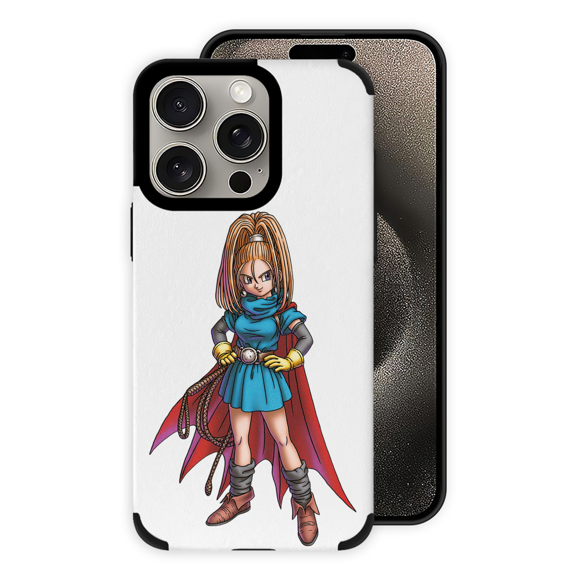 （画像用） ドラゴンクエスト Doragon Kuesuto Dragon Quest 【iPhone15ProMax対応】 PUレザー スマホケース 耐衝撃＆黄変防止