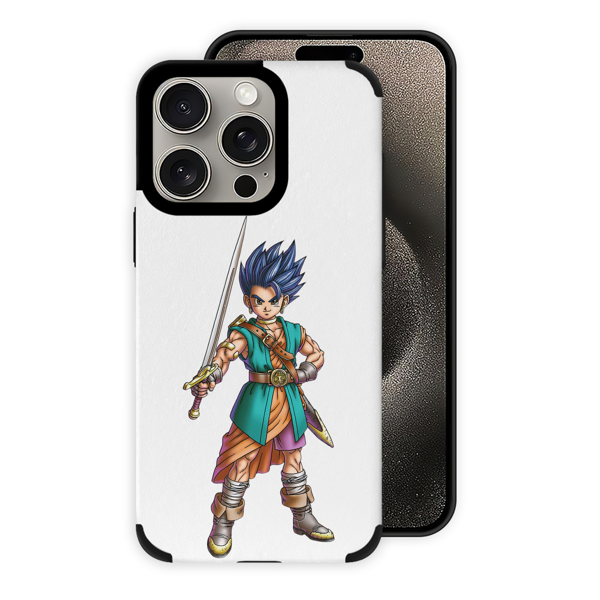 （画像用） ドラゴンクエスト Doragon Kuesuto Dragon Quest 【iPhone15ProMax対応】 PUレザー スマホケース 耐衝撃＆黄変防止