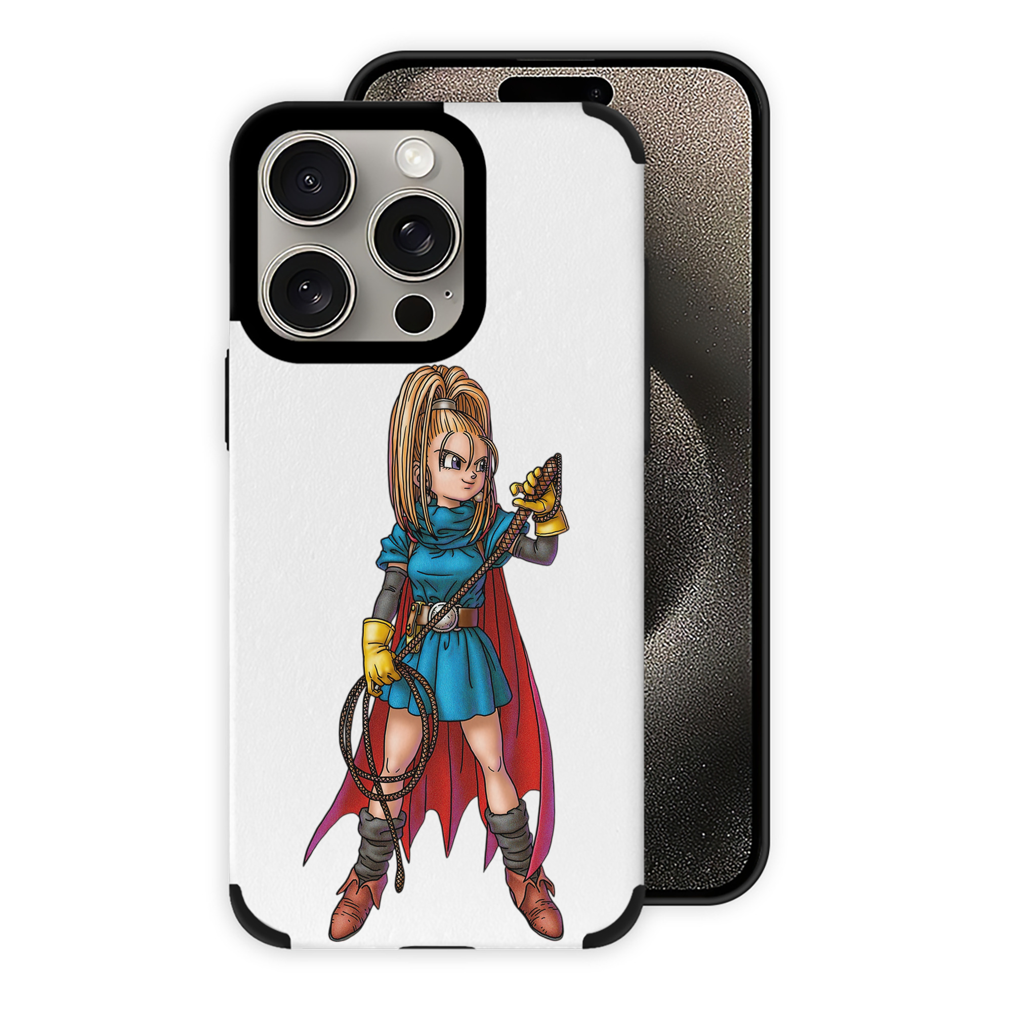 （画像用） ドラゴンクエスト Doragon Kuesuto Dragon Quest 【iPhone15ProMax対応】 PUレザー スマホケース 耐衝撃＆黄変防止
