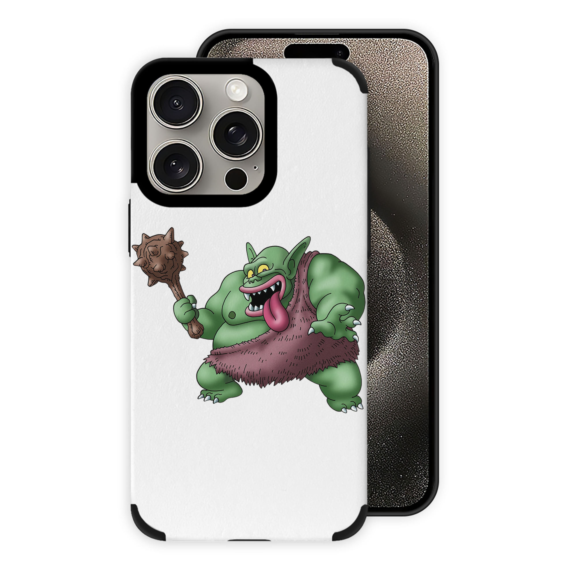 （画像用） ドラゴンクエスト Doragon Kuesuto Dragon Quest 【iPhone15ProMax対応】 PUレザー スマホケース 耐衝撃＆黄変防止