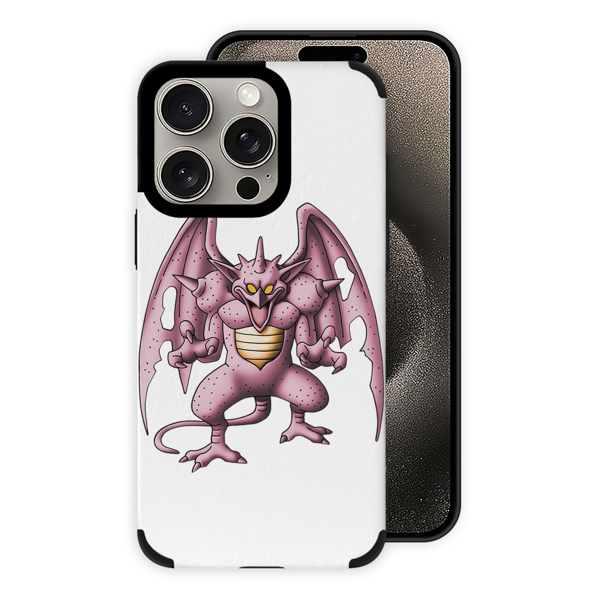 （画像用） ドラゴンクエスト Doragon Kuesuto Dragon Quest 【iPhone15ProMax対応】 PUレザー スマホケース 耐衝撃＆黄変防止