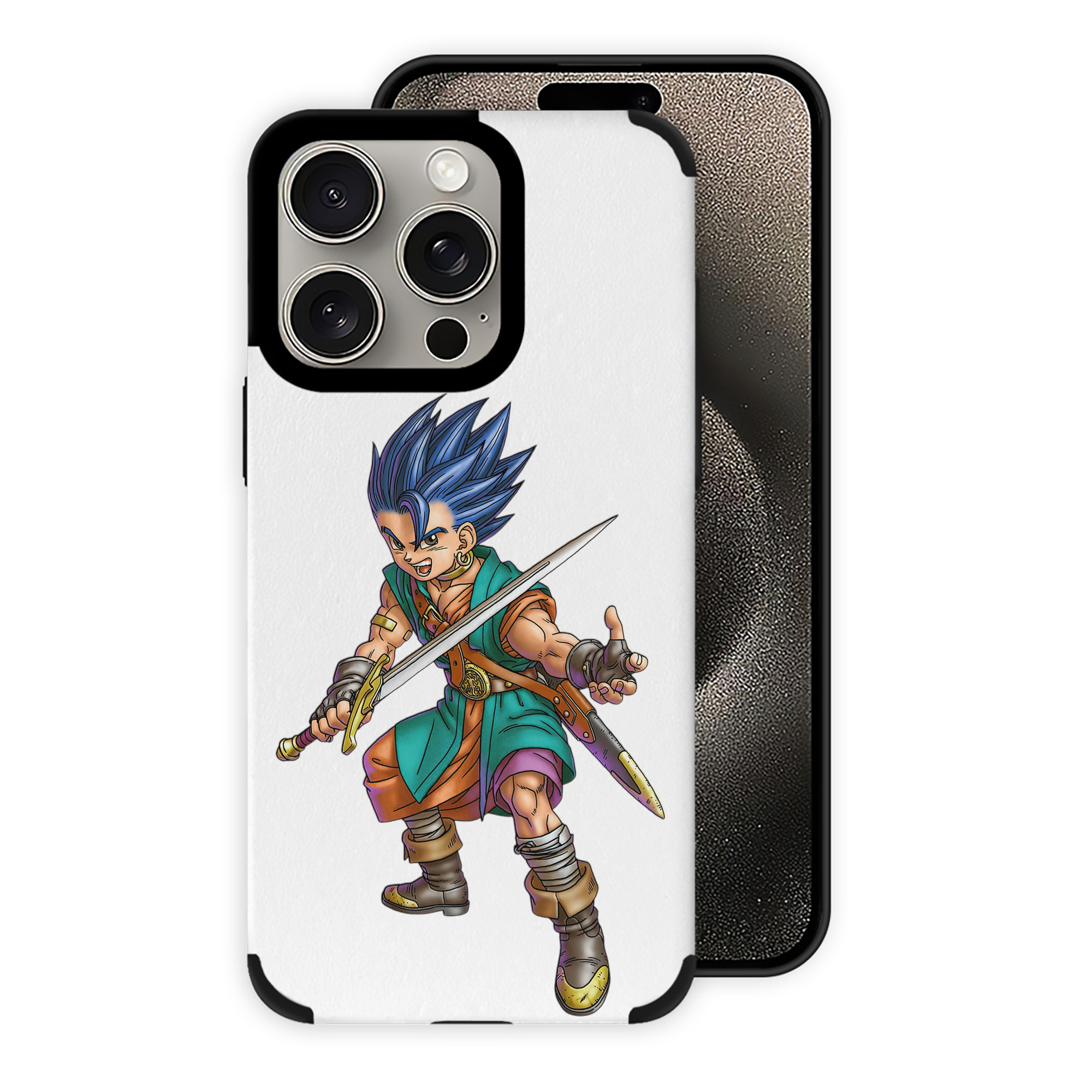 （画像用） ドラゴンクエスト Doragon Kuesuto Dragon Quest 【iPhone15ProMax対応】 PUレザー スマホケース 耐衝撃＆黄変防止