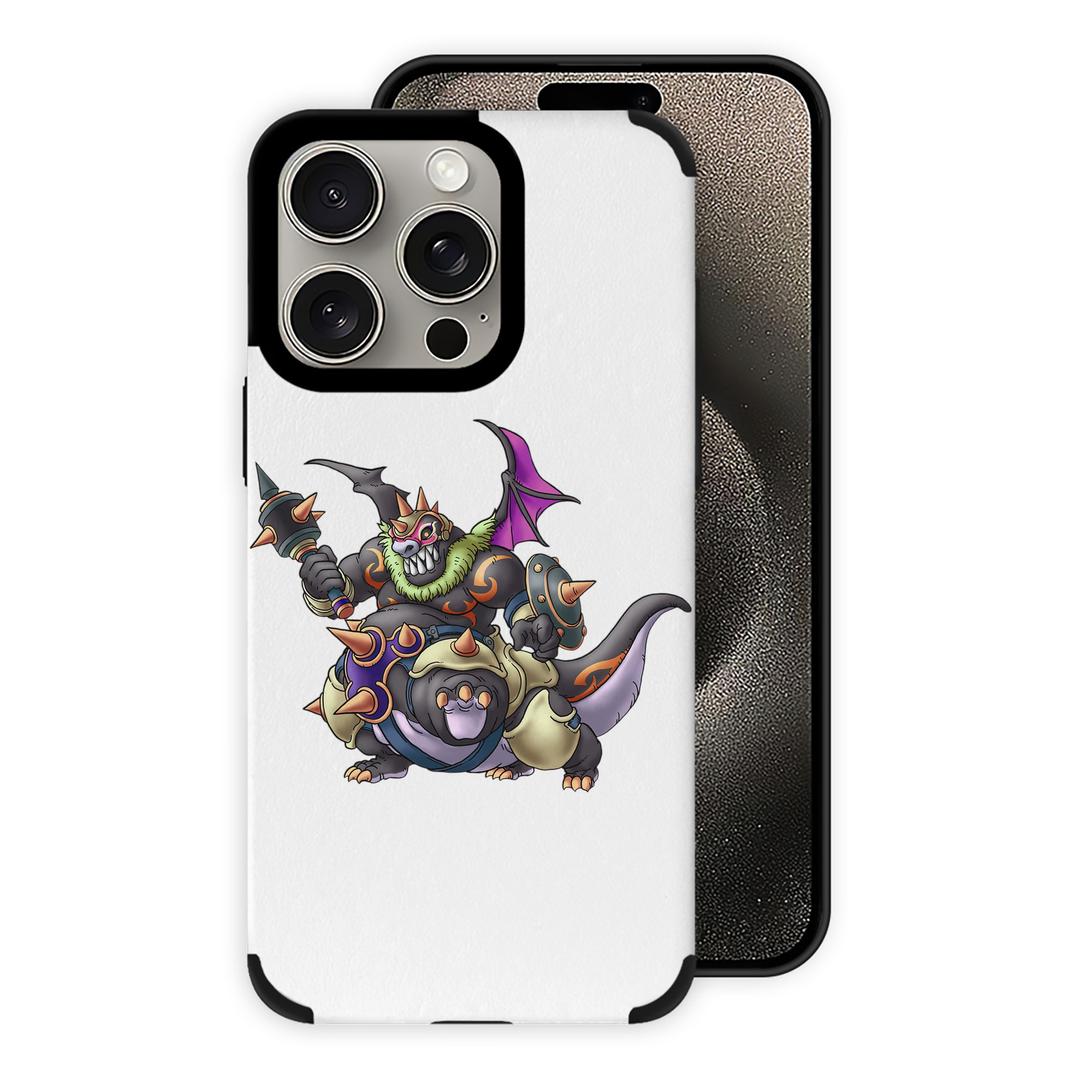 （画像用） ドラゴンクエスト Doragon Kuesuto Dragon Quest 【iPhone15ProMax対応】 PUレザー スマホケース 耐衝撃＆黄変防止
