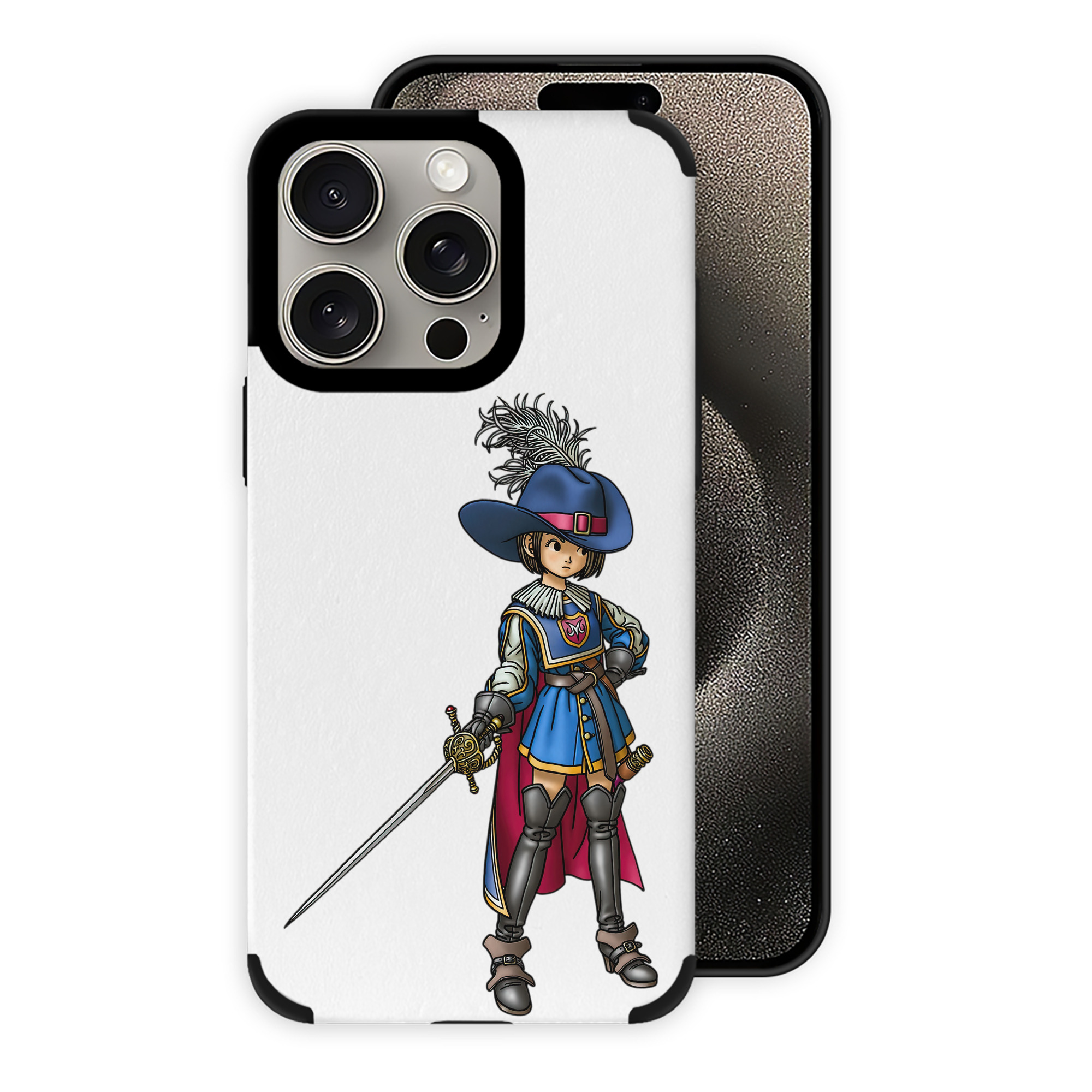（画像用） ドラゴンクエスト Doragon Kuesuto Dragon Quest 【iPhone15ProMax対応】 PUレザー スマホケース 耐衝撃＆黄変防止