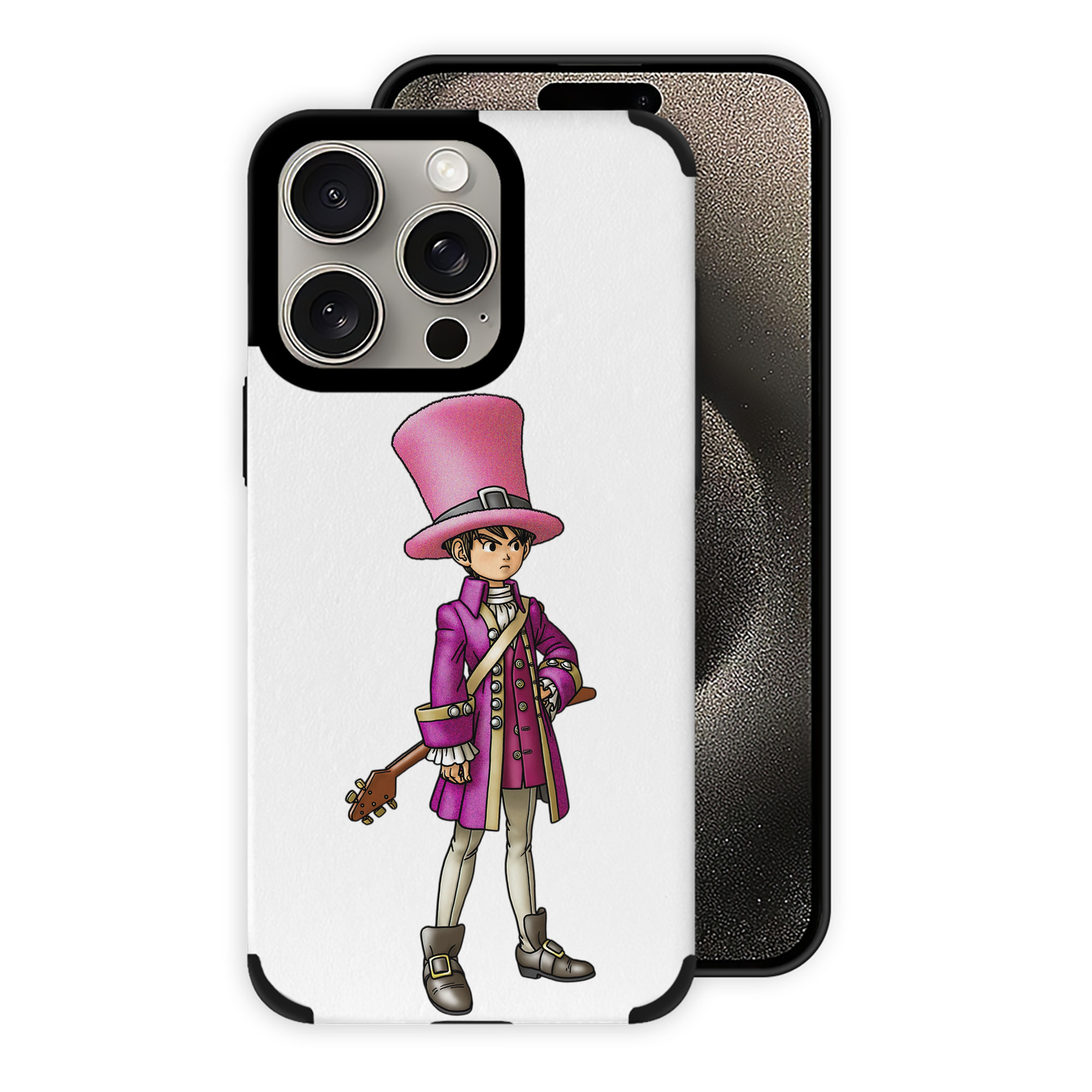 （画像用） ドラゴンクエスト Doragon Kuesuto Dragon Quest 【iPhone15ProMax対応】 PUレザー スマホケース 耐衝撃＆黄変防止