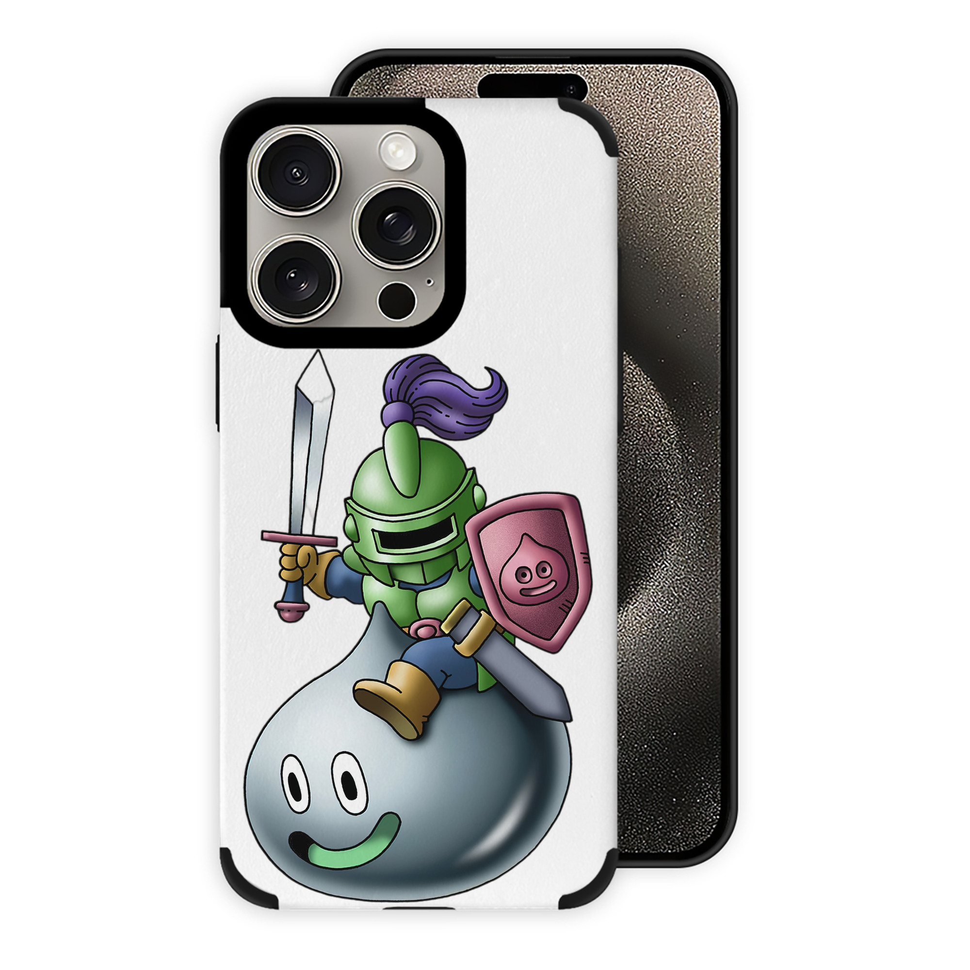 （画像用） ドラゴンクエスト Doragon Kuesuto Dragon Quest 【iPhone15ProMax対応】 PUレザー スマホケース 耐衝撃＆黄変防止
