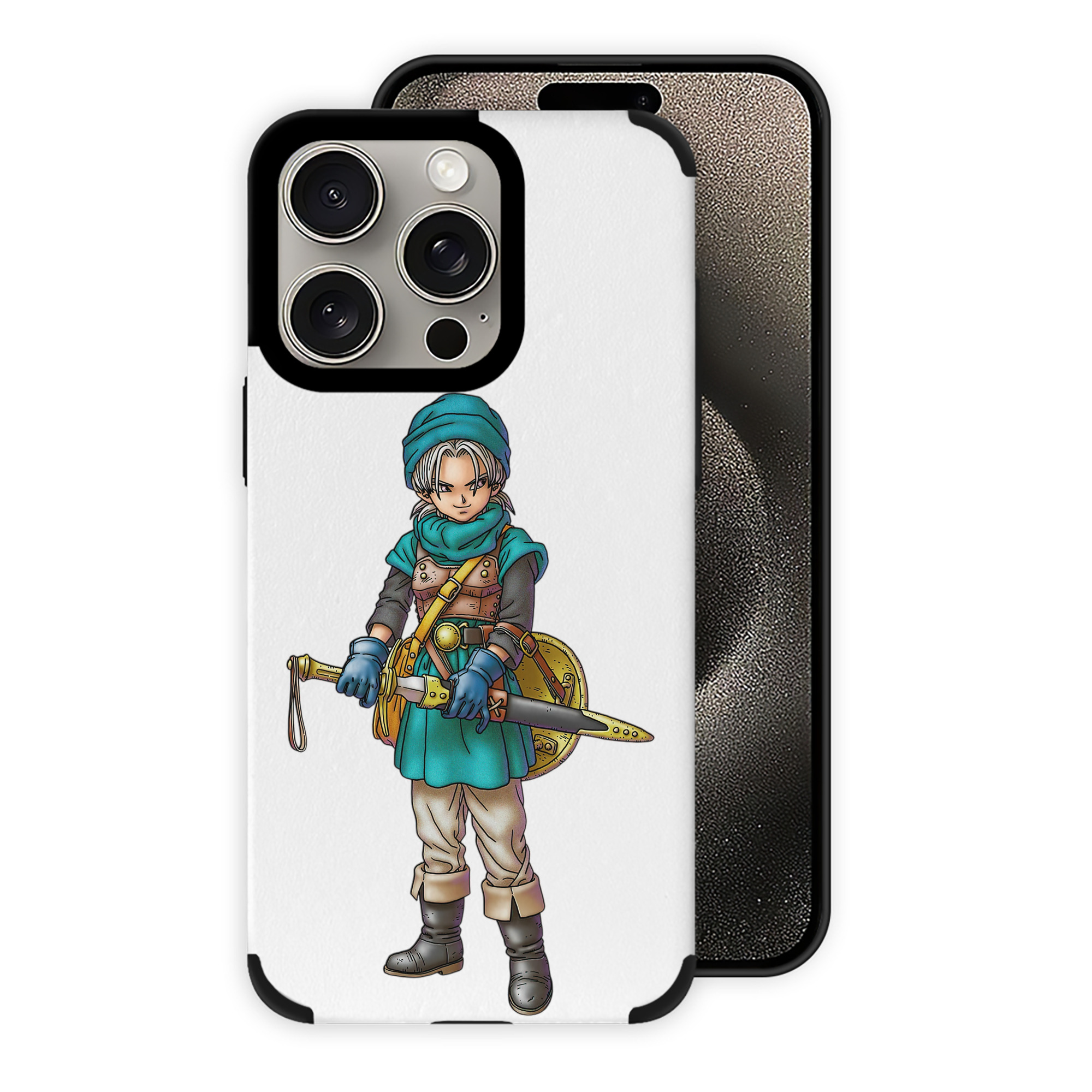 （画像用） ドラゴンクエスト Doragon Kuesuto Dragon Quest 【iPhone15ProMax対応】 PUレザー スマホケース 耐衝撃＆黄変防止