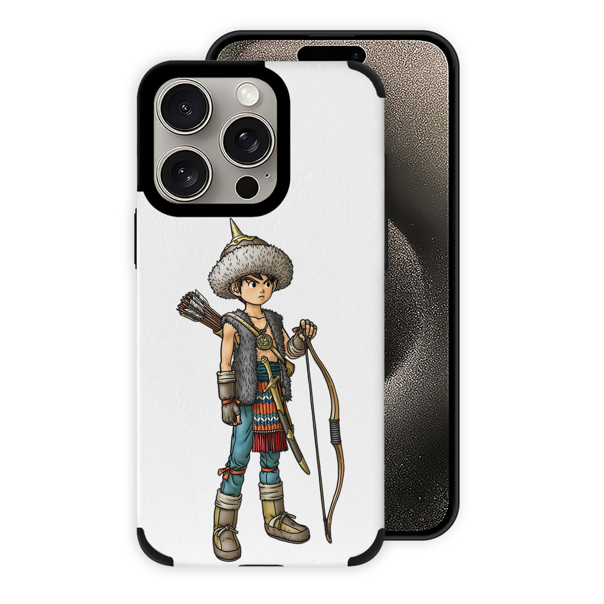 （画像用） ドラゴンクエスト Doragon Kuesuto Dragon Quest 【iPhone15ProMax対応】 PUレザー スマホケース 耐衝撃＆黄変防止