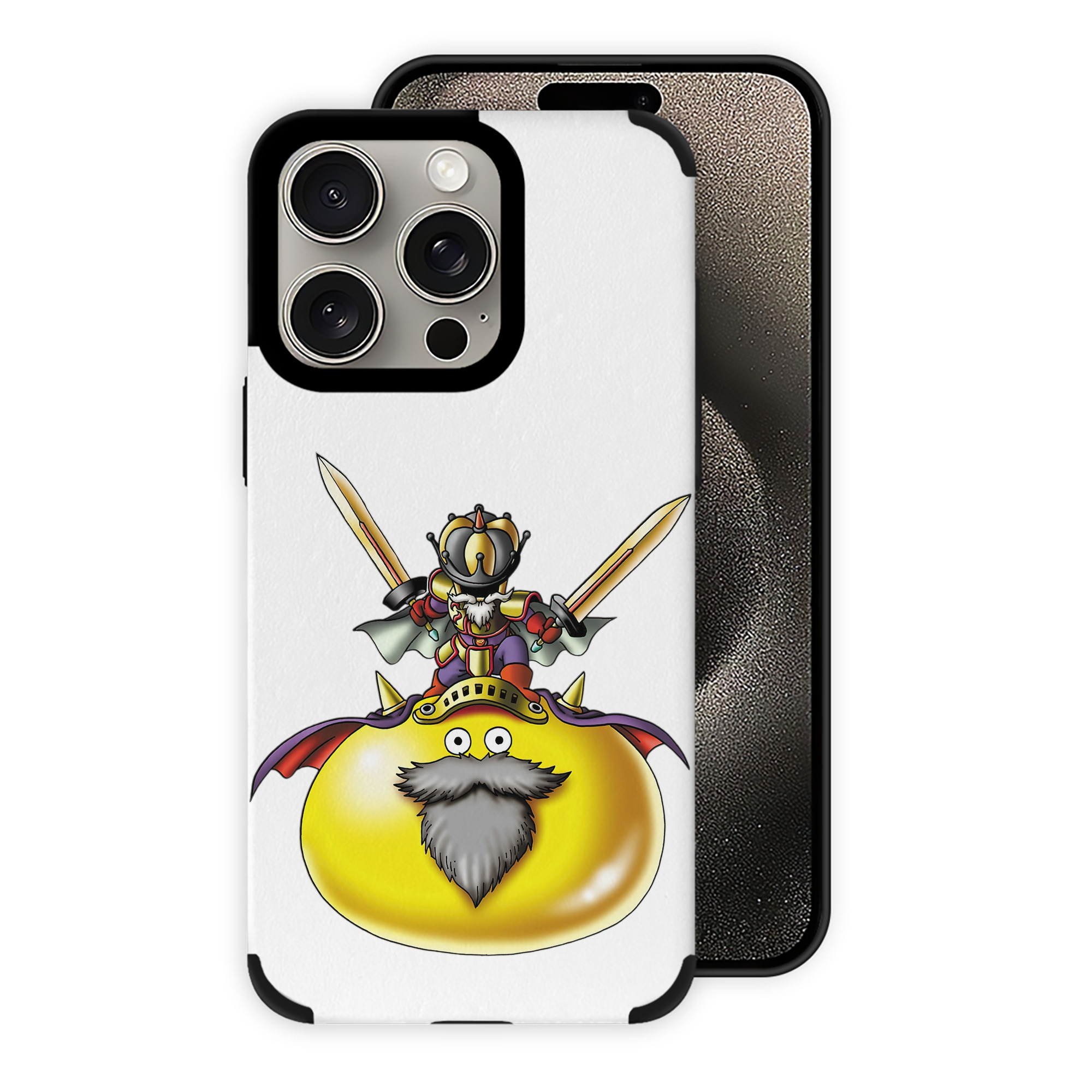 （画像用） ドラゴンクエスト Doragon Kuesuto Dragon Quest 【iPhone15ProMax対応】 PUレザー スマホケース 耐衝撃＆黄変防止