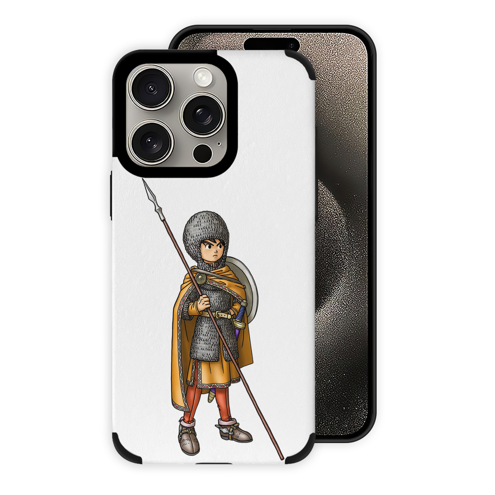 （画像用） ドラゴンクエスト Doragon Kuesuto Dragon Quest 【iPhone15ProMax対応】 PUレザー スマホケース 耐衝撃＆黄変防止
