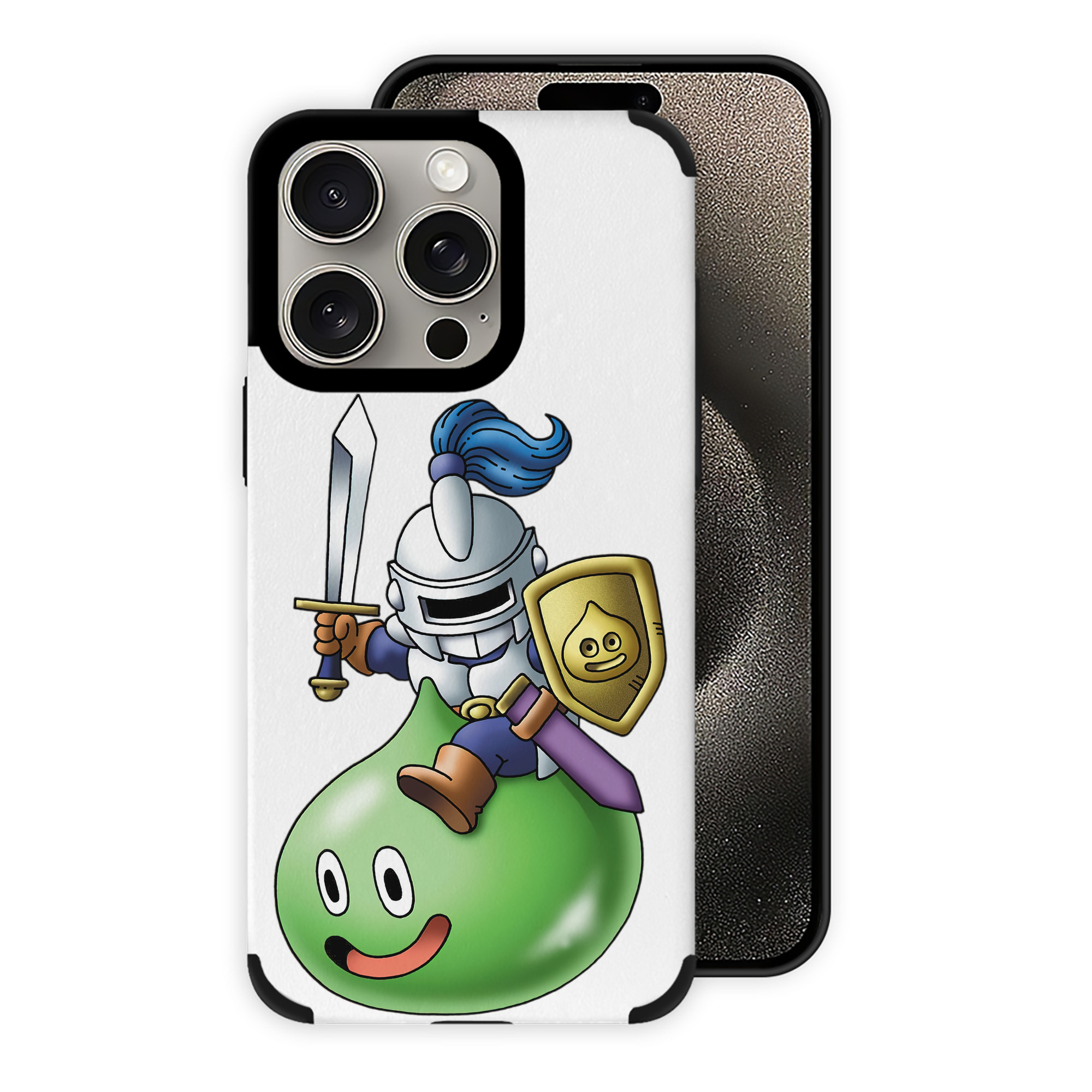 （画像用） ドラゴンクエスト Doragon Kuesuto Dragon Quest 【iPhone15ProMax対応】 PUレザー スマホケース 耐衝撃＆黄変防止