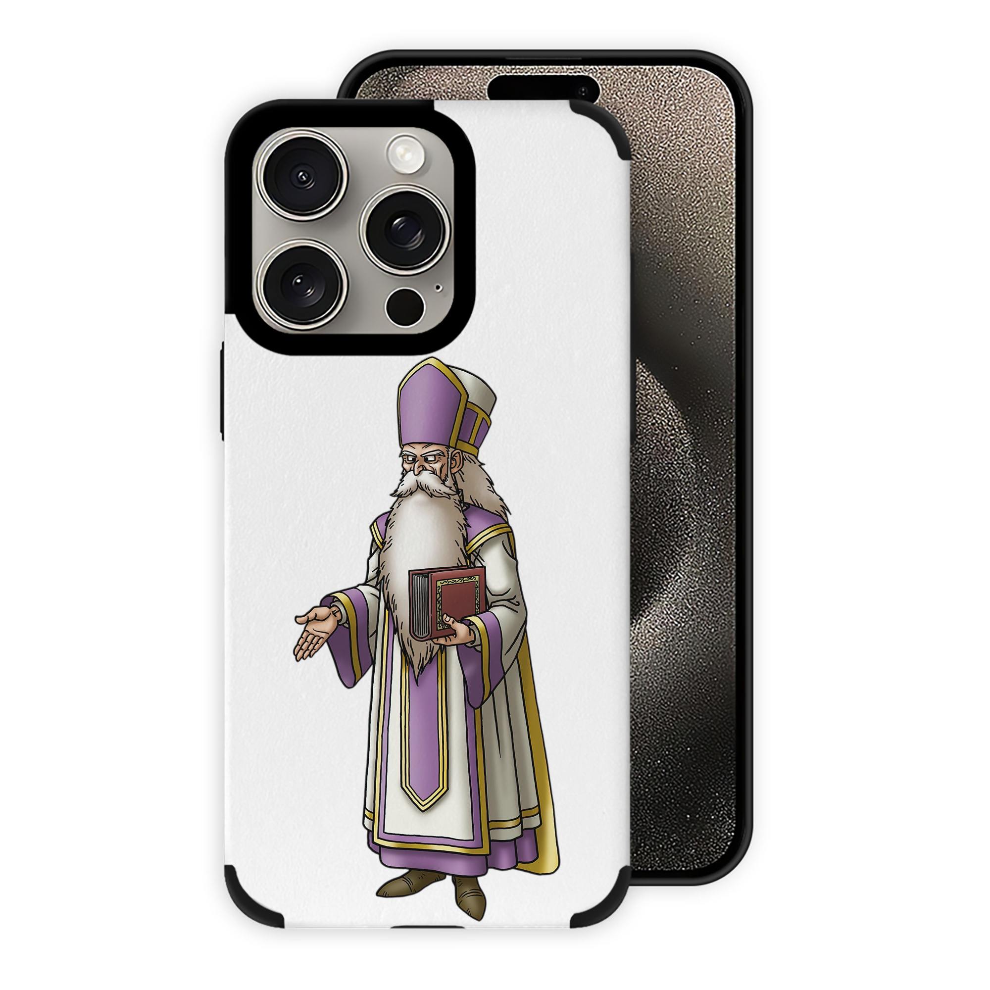 （画像用） ドラゴンクエスト Doragon Kuesuto Dragon Quest 【iPhone15ProMax対応】 PUレザー スマホケース 耐衝撃＆黄変防止