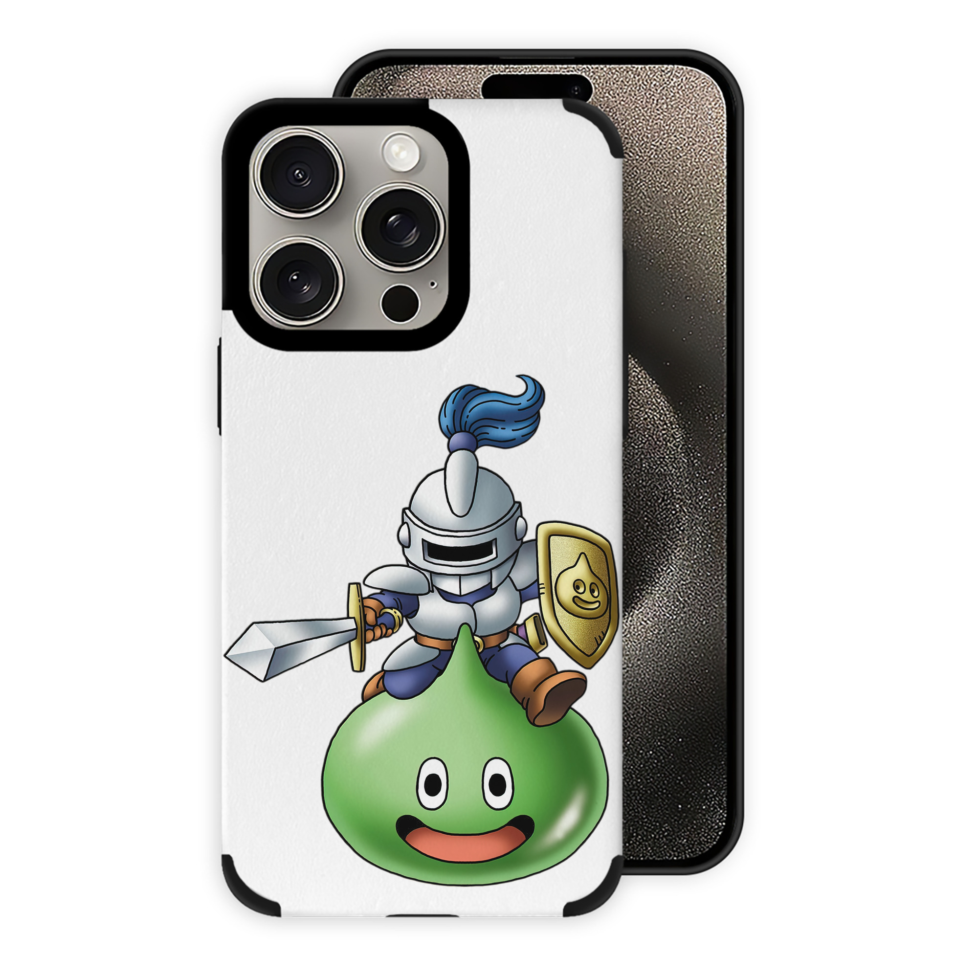（画像用） ドラゴンクエスト Doragon Kuesuto Dragon Quest 【iPhone15ProMax対応】 PUレザー スマホケース 耐衝撃＆黄変防止