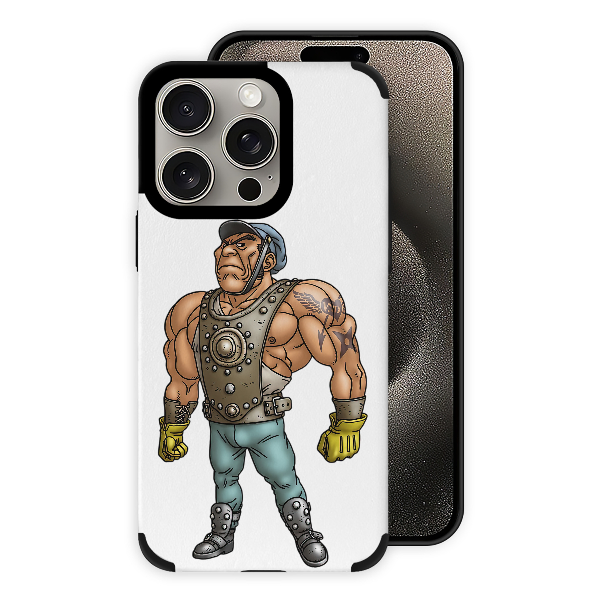 （画像用） ドラゴンクエスト Doragon Kuesuto Dragon Quest 【iPhone15ProMax対応】 PUレザー スマホケース 耐衝撃＆黄変防止