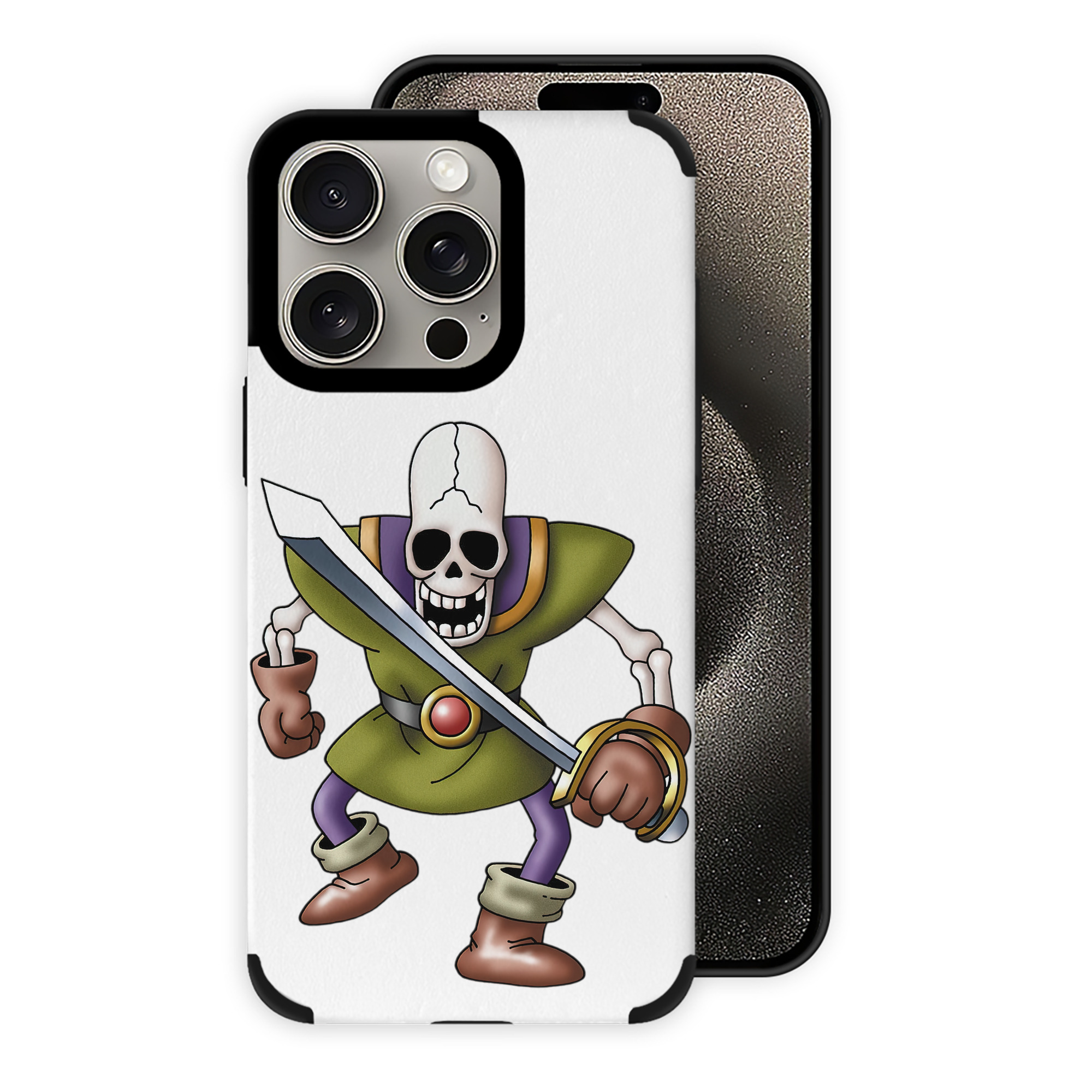 （画像用） ドラゴンクエスト Doragon Kuesuto Dragon Quest 【iPhone15ProMax対応】 PUレザー スマホケース 耐衝撃＆黄変防止