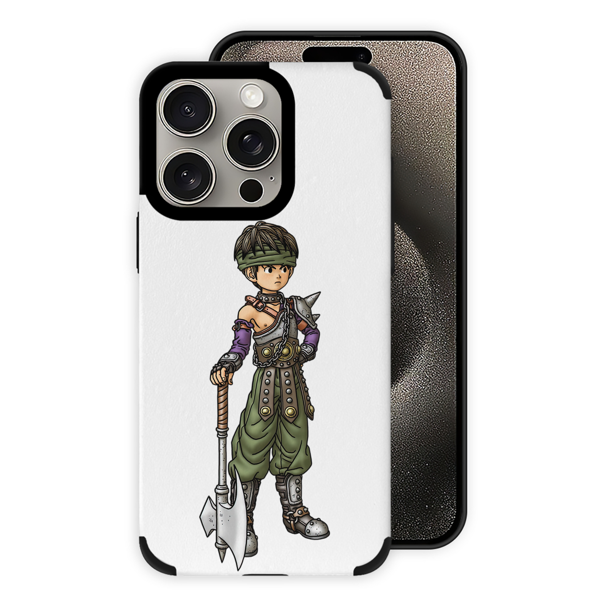 （画像用） ドラゴンクエスト Doragon Kuesuto Dragon Quest 【iPhone15ProMax対応】 PUレザー スマホケース 耐衝撃＆黄変防止