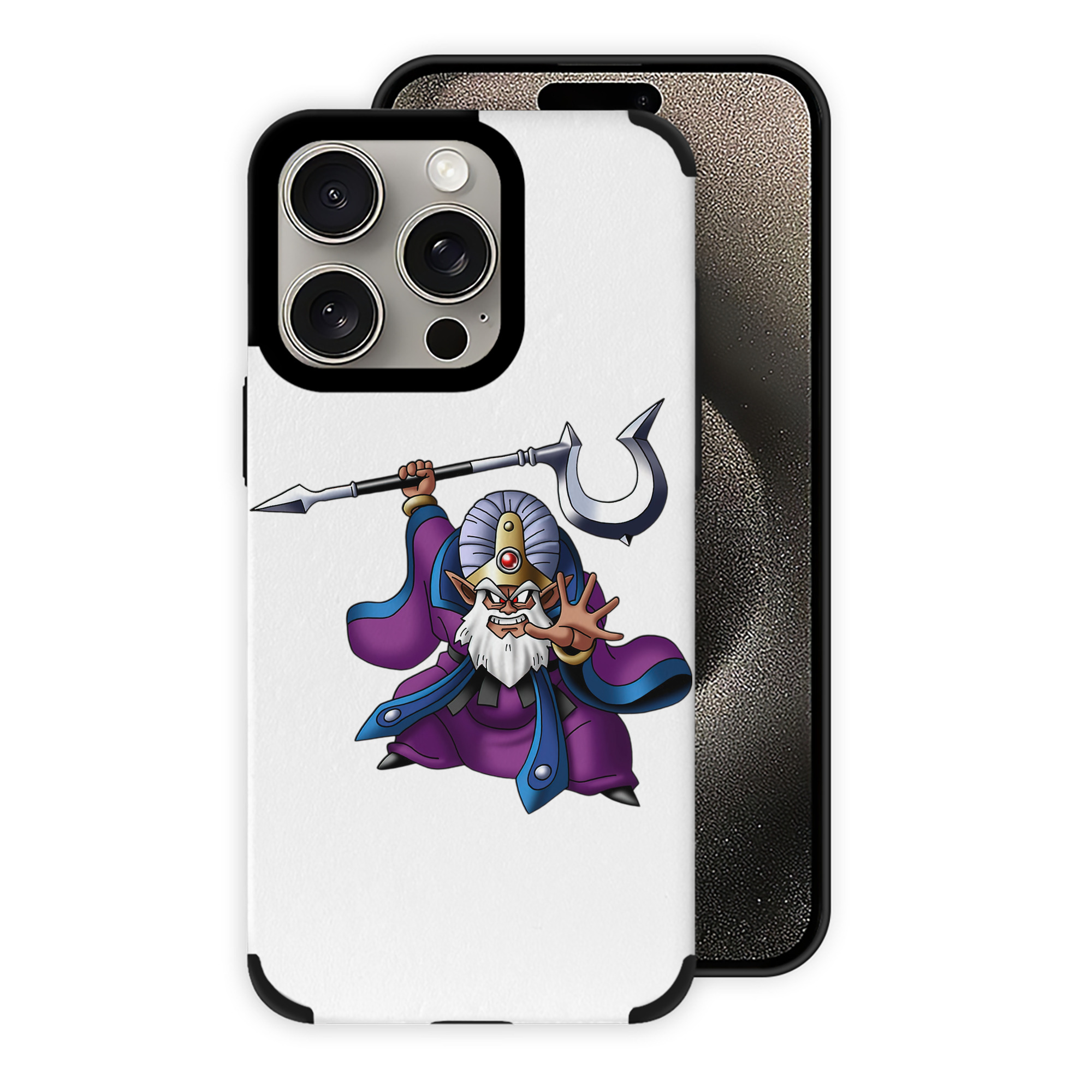 （画像用） ドラゴンクエスト Doragon Kuesuto Dragon Quest 【iPhone15ProMax対応】 PUレザー スマホケース 耐衝撃＆黄変防止