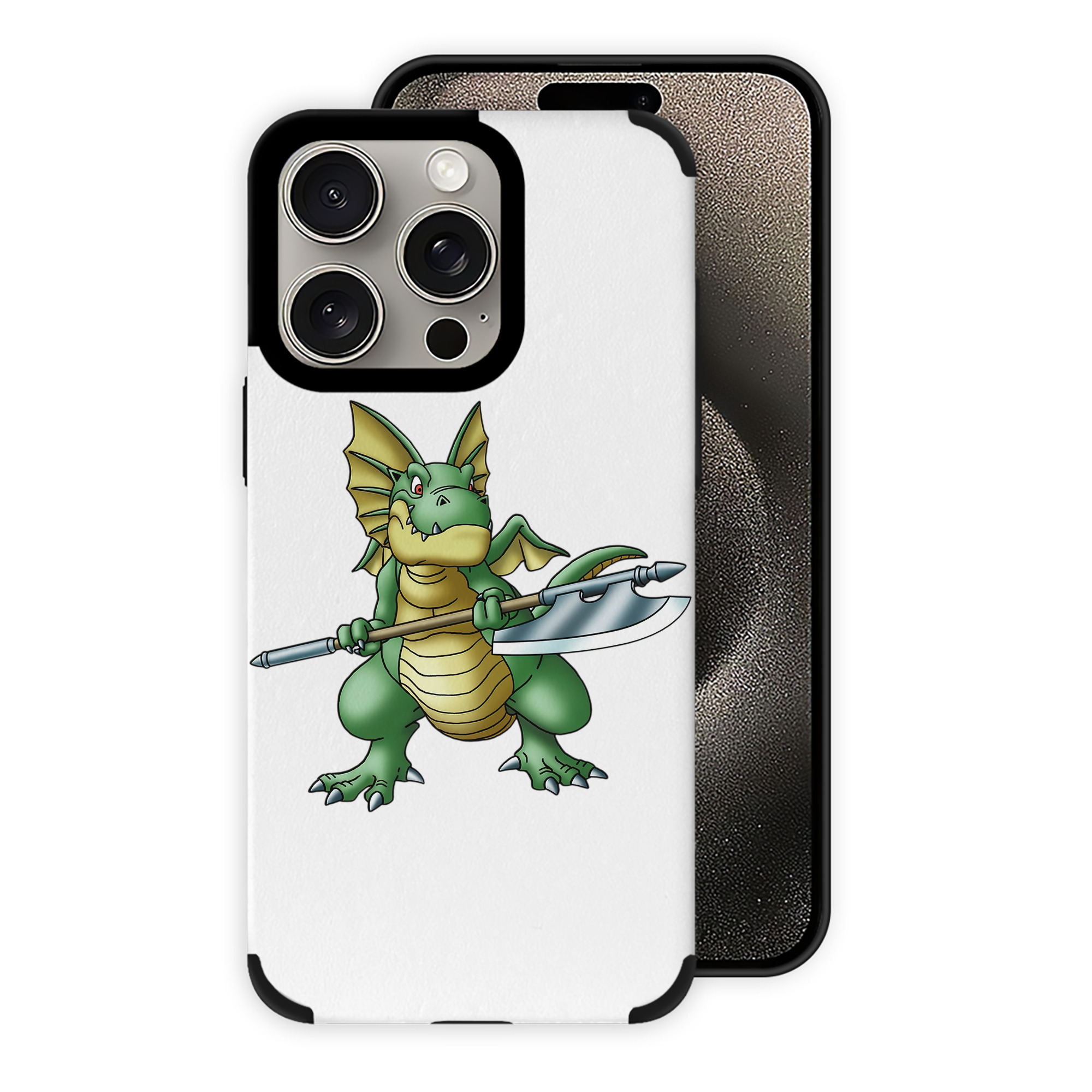 （画像用） ドラゴンクエスト Doragon Kuesuto Dragon Quest 【iPhone15ProMax対応】 PUレザー スマホケース 耐衝撃＆黄変防止