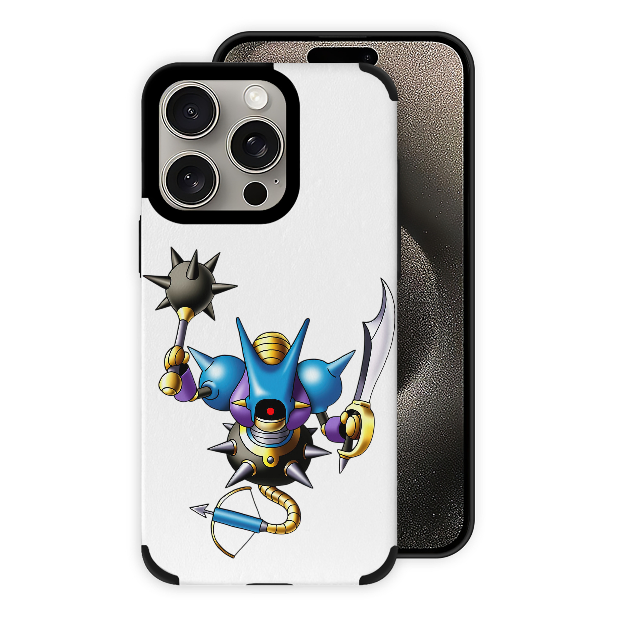 （画像用） ドラゴンクエスト Doragon Kuesuto Dragon Quest 【iPhone15ProMax対応】 PUレザー スマホケース 耐衝撃＆黄変防止