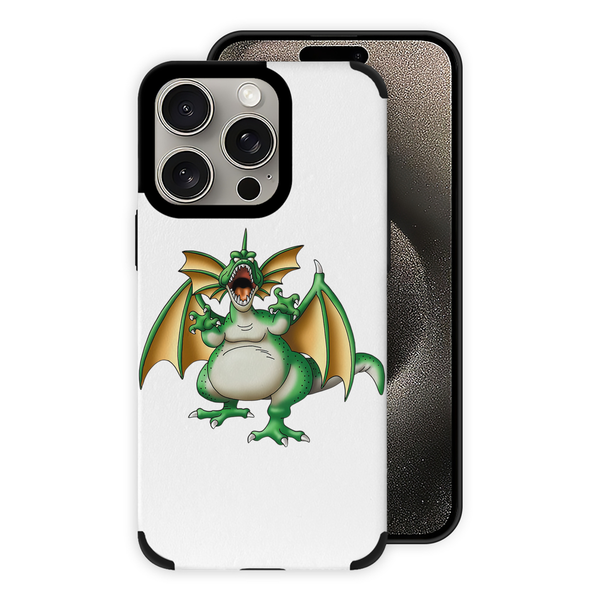 （画像用） ドラゴンクエスト Doragon Kuesuto Dragon Quest 【iPhone15ProMax対応】 PUレザー スマホケース 耐衝撃＆黄変防止