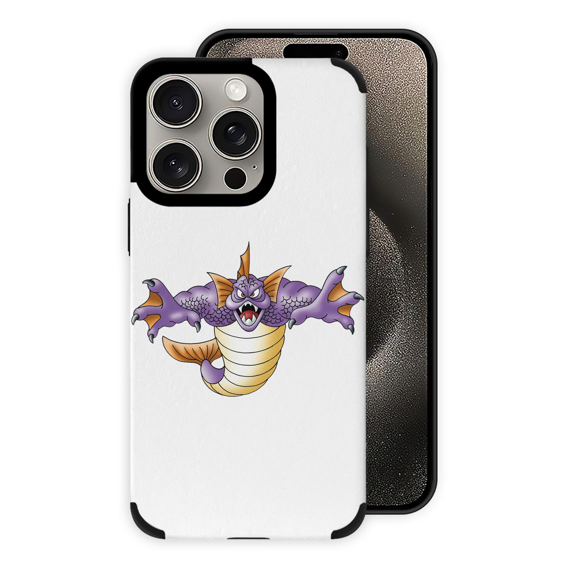 （画像用） ドラゴンクエスト Doragon Kuesuto Dragon Quest 【iPhone15ProMax対応】 PUレザー スマホケース 耐衝撃＆黄変防止
