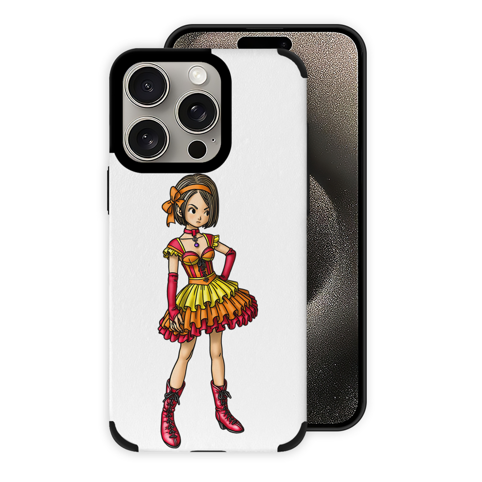 （画像用） ドラゴンクエスト Doragon Kuesuto Dragon Quest 【iPhone15ProMax対応】 PUレザー スマホケース 耐衝撃＆黄変防止
