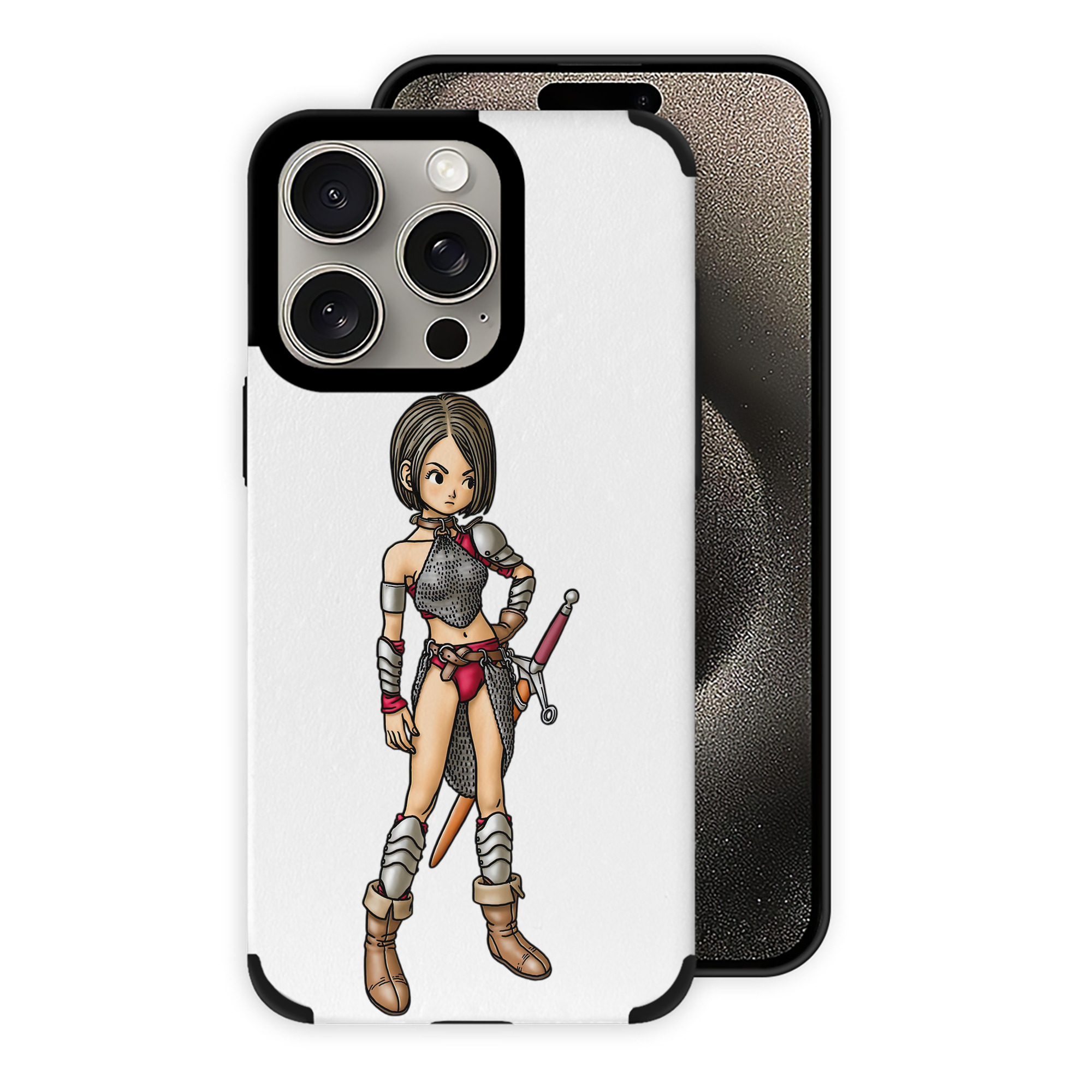（画像用） ドラゴンクエスト Doragon Kuesuto Dragon Quest 【iPhone15ProMax対応】 PUレザー スマホケース 耐衝撃＆黄変防止