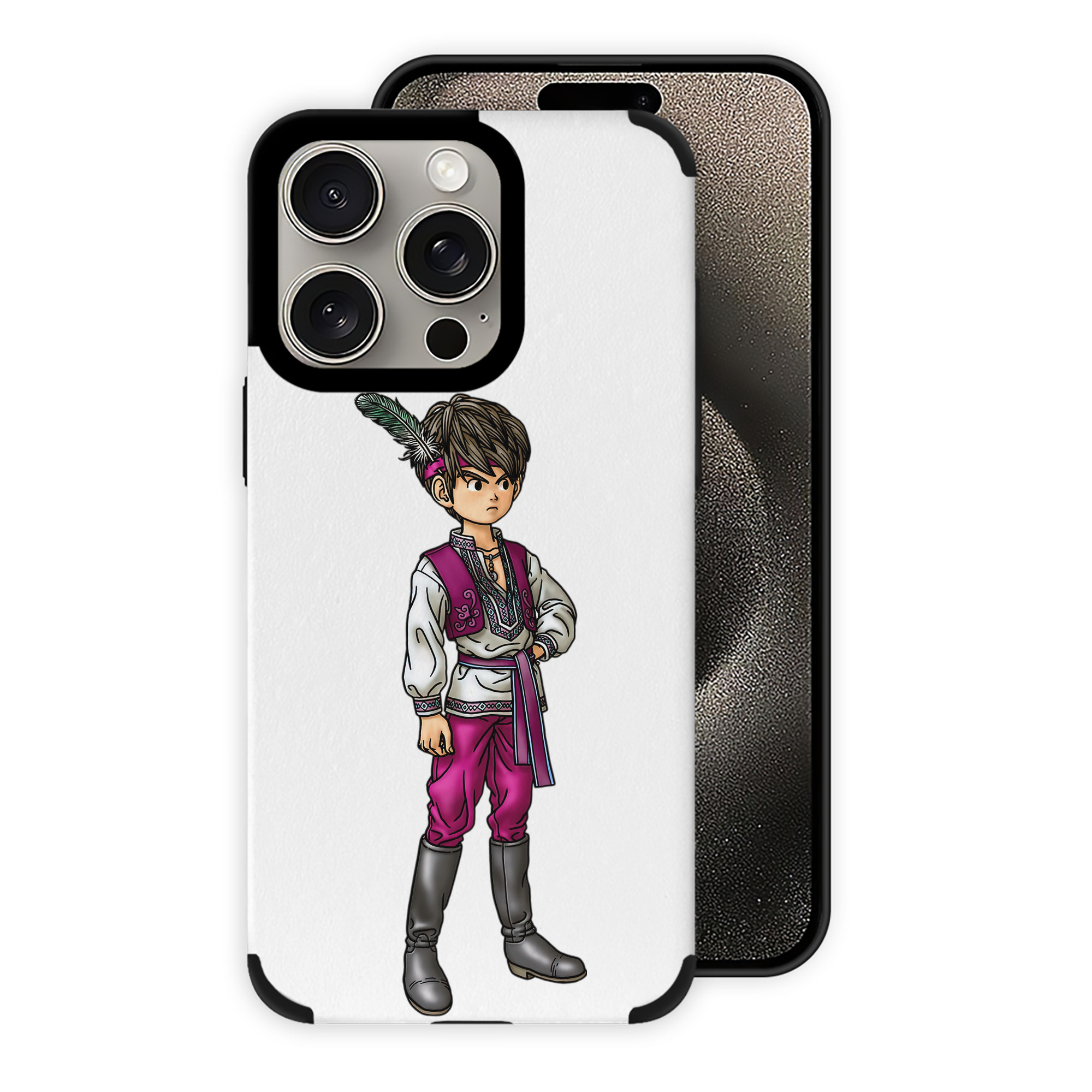 ドラゴンクエスト Doragon Kuesuto Dragon Quest 【iPhone15ProMax対応】 PUレザー スマホケース 耐衝撃＆黄変防止