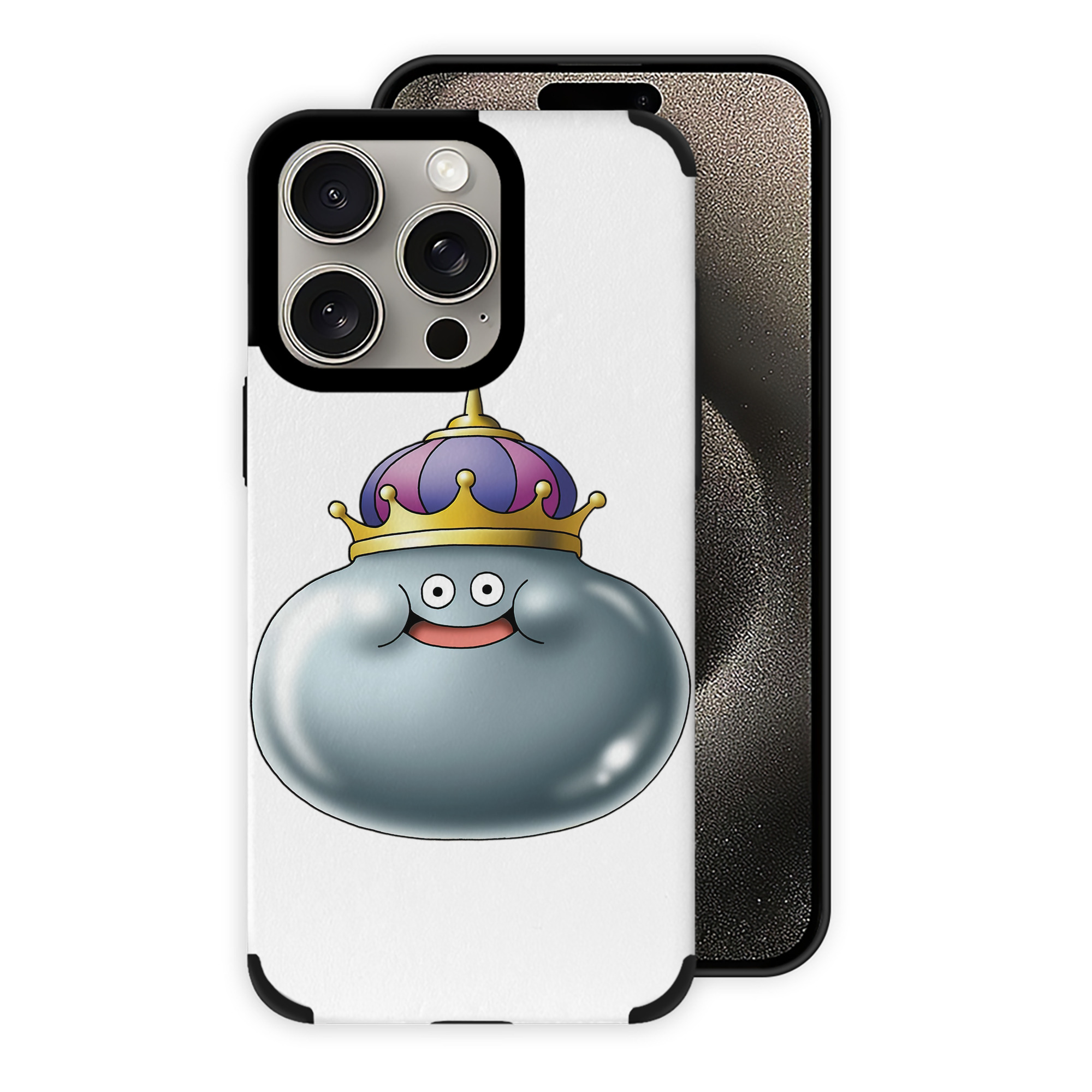 （画像用） ドラゴンクエスト Doragon Kuesuto Dragon Quest 【iPhone15ProMax対応】 PUレザー スマホケース 耐衝撃＆黄変防止