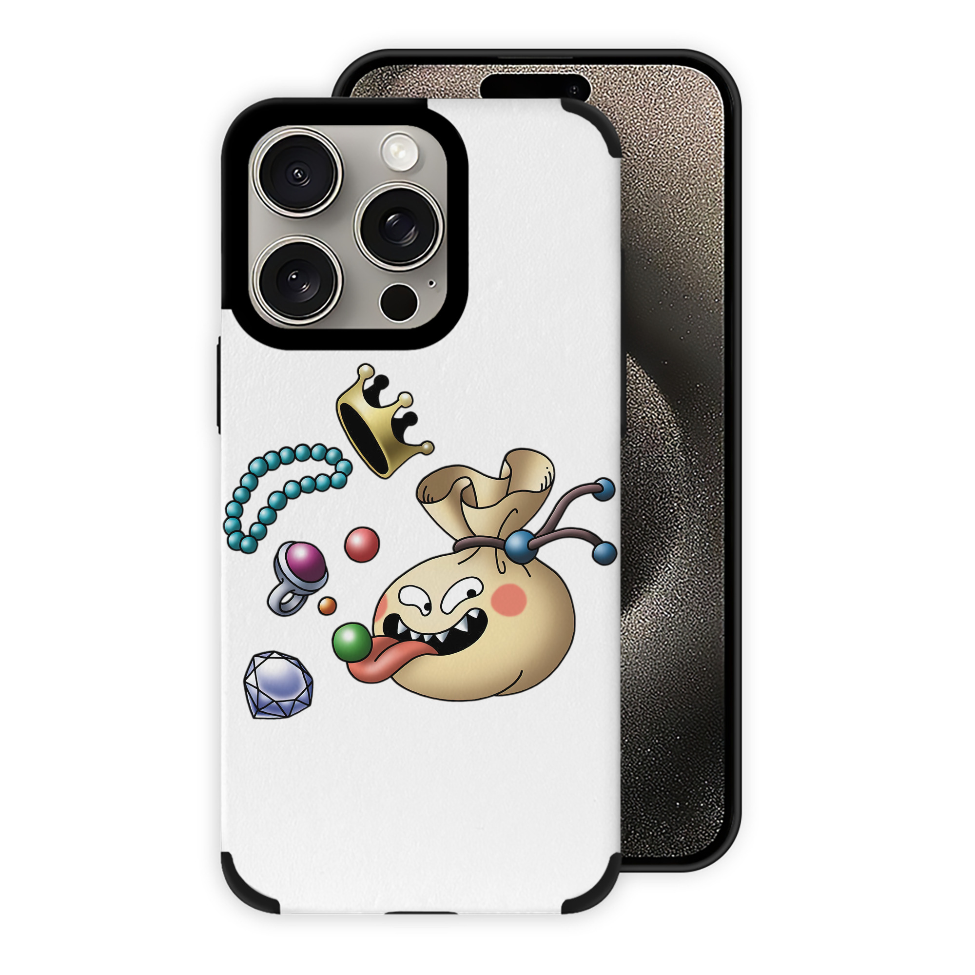 （画像用） ドラゴンクエスト Doragon Kuesuto Dragon Quest 【iPhone15ProMax対応】 PUレザー スマホケース 耐衝撃＆黄変防止