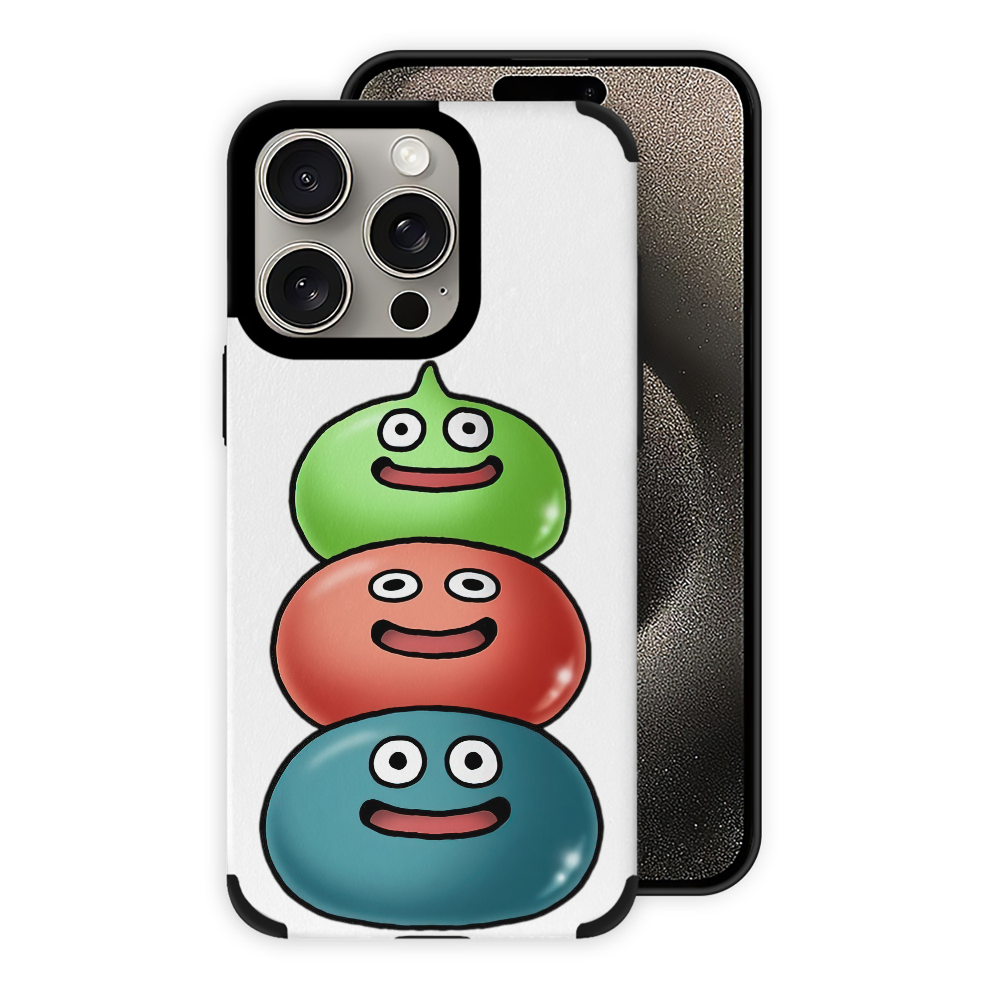 （画像用） ドラゴンクエスト Doragon Kuesuto Dragon Quest 【iPhone15ProMax対応】 PUレザー スマホケース 耐衝撃＆黄変防止