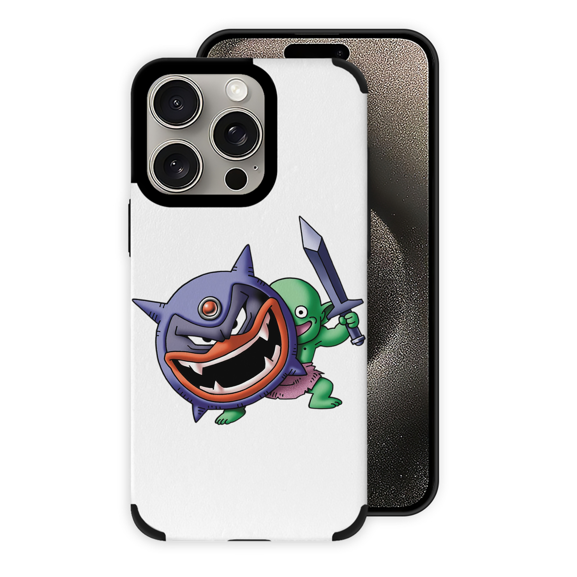 ドラゴンクエスト Doragon Kuesuto Dragon Quest 【iPhone15ProMax対応】 PUレザー スマホケース 耐衝撃＆黄変防止