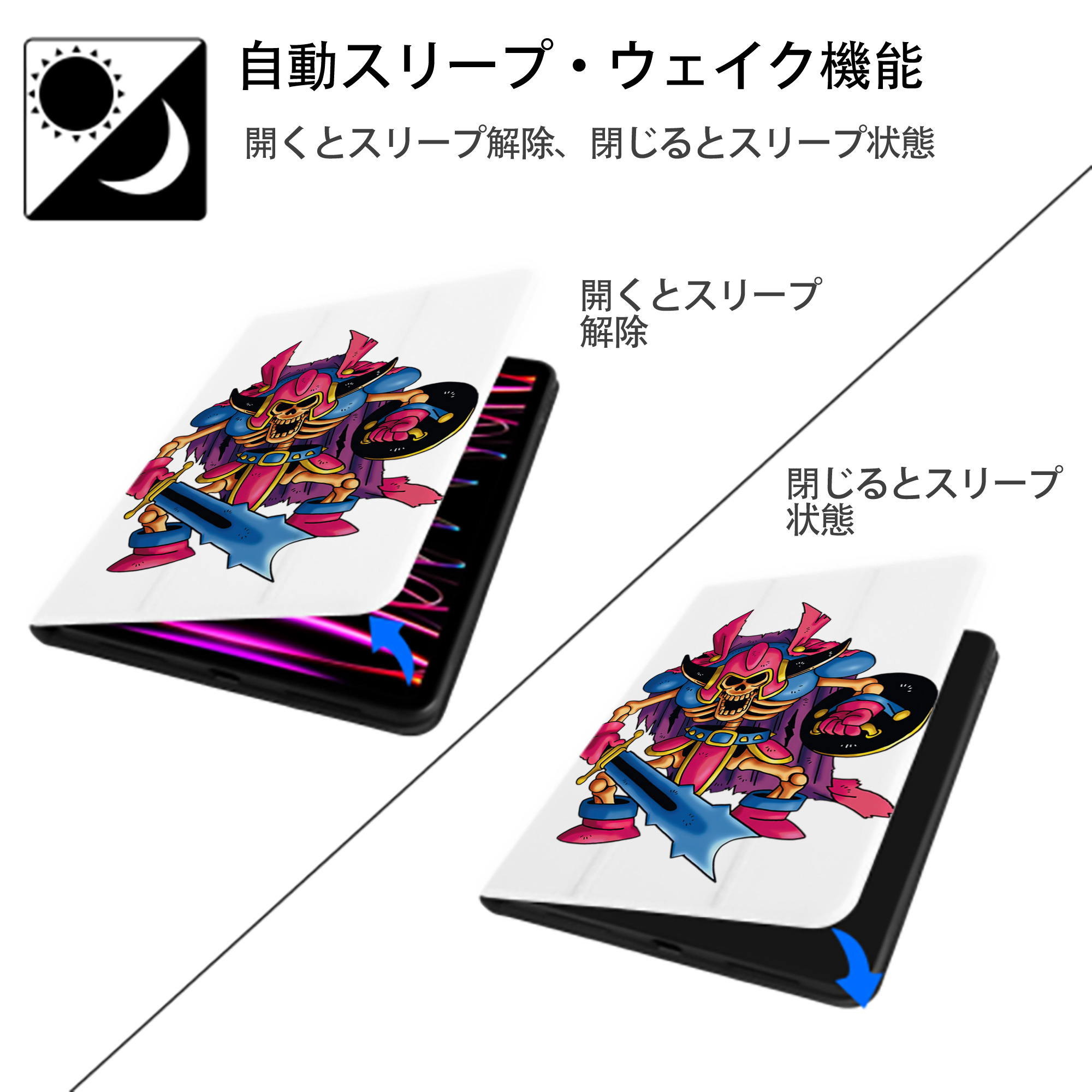 ドラゴンクエスト Doragon Kuesuto Dragon Quest IPad ケース ペン収納付き 三つ折りスタンド PUレザー×シリコン 対応機種9.5/10.5/10.9インチ