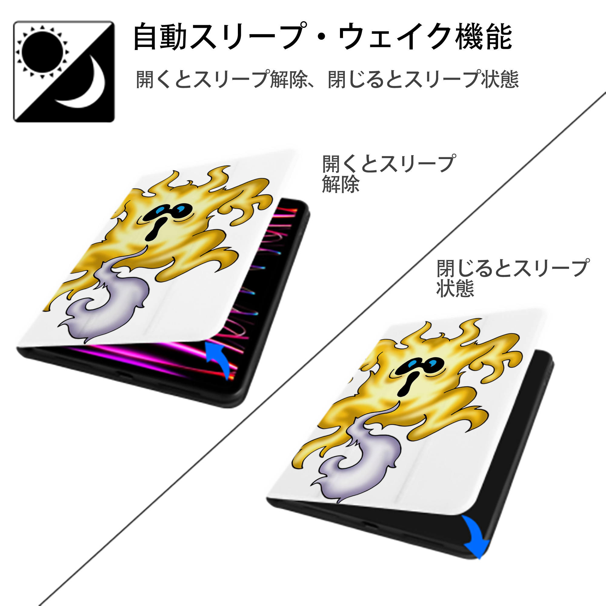 ドラゴンクエスト Doragon Kuesuto Dragon Quest IPad ケース ペン収納付き 三つ折りスタンド PUレザー×シリコン 対応機種9.5/10.5/10.9インチ