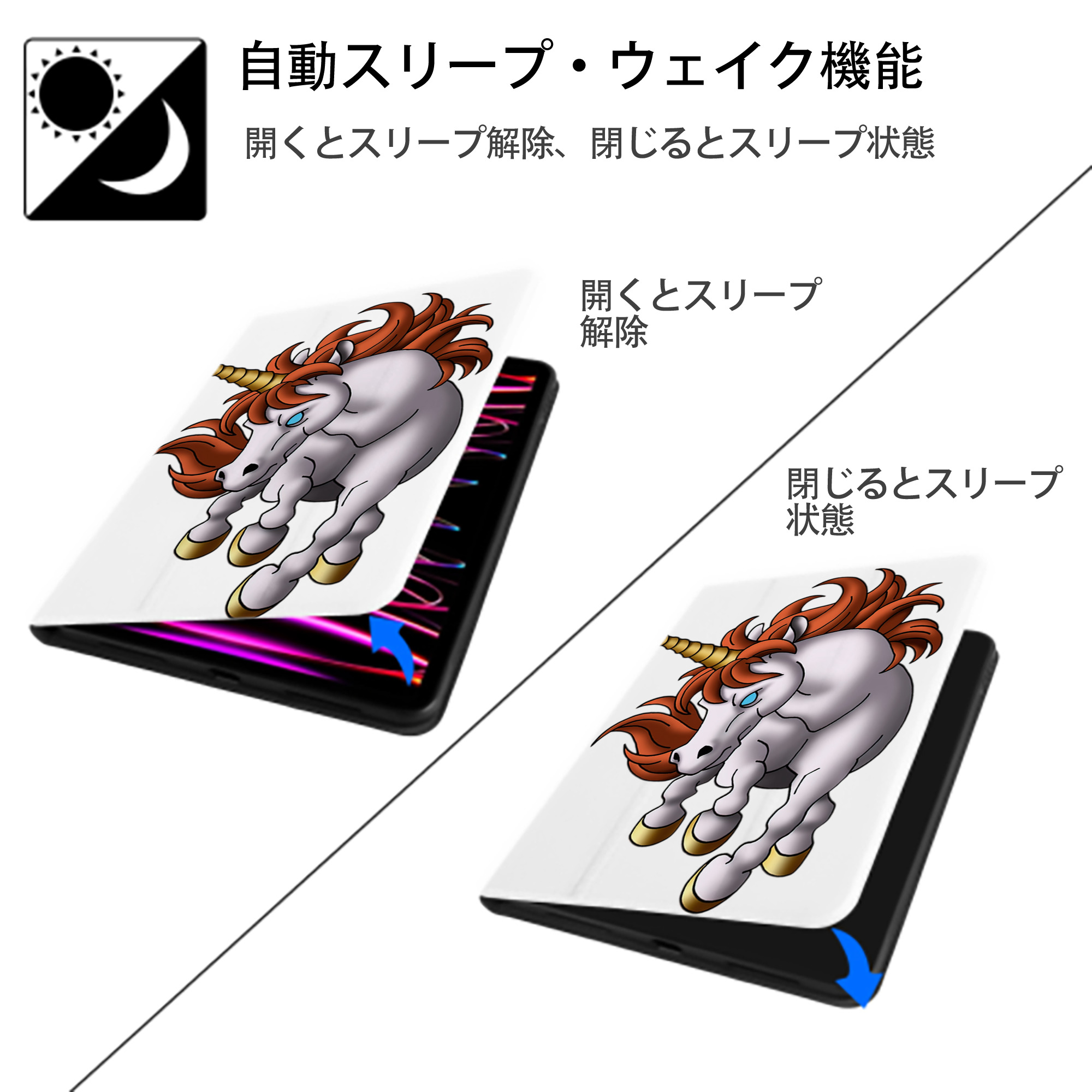 ドラゴンクエスト Doragon Kuesuto Dragon Quest IPad ケース ペン収納付き 三つ折りスタンド PUレザー×シリコン 対応機種9.5/10.5/10.9インチ