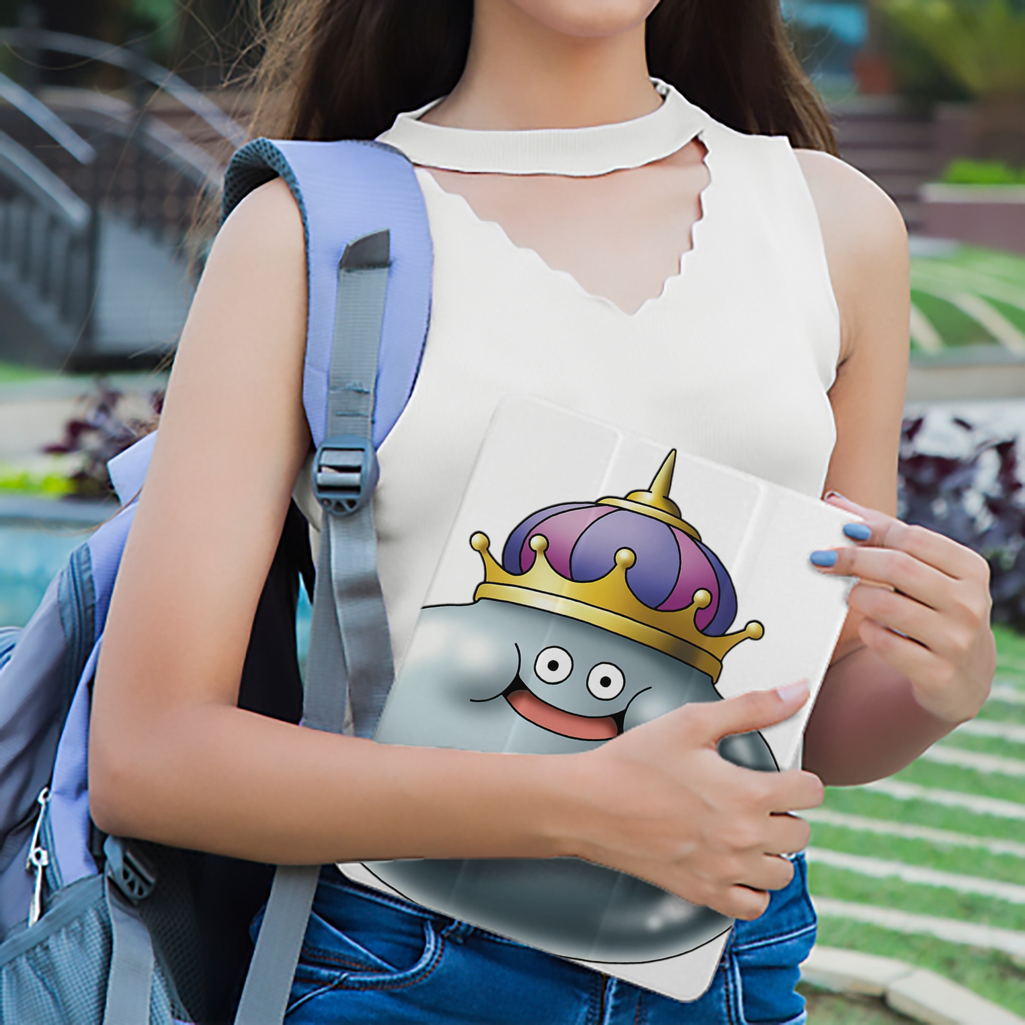 ドラゴンクエスト Doragon Kuesuto Dragon Quest IPad ケース ペン収納付き 三つ折りスタンド PUレザー×シリコン 対応機種9.5/10.5/10.9インチ