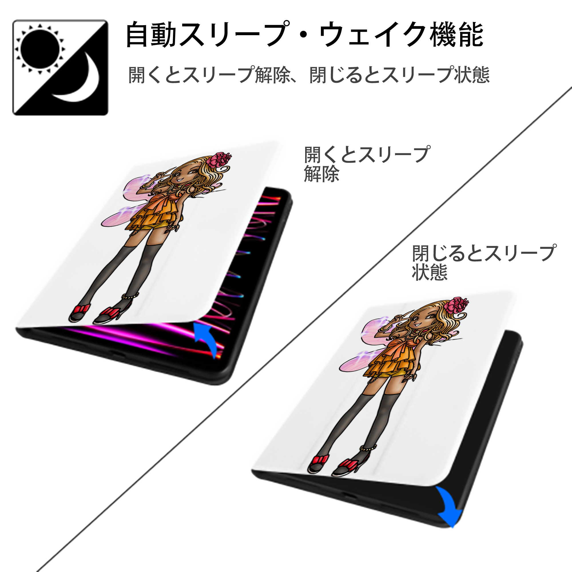ドラゴンクエスト Doragon Kuesuto Dragon Quest IPad ケース ペン収納付き 三つ折りスタンド PUレザー×シリコン 対応機種9.5/10.5/10.9インチ