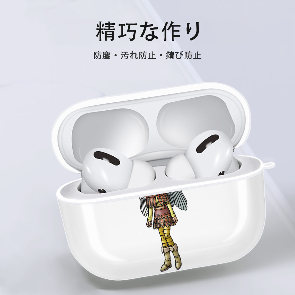 ドラゴンクエスト Doragon Kuesuto Dragon Quest 【AirPods Pro用】ハードシェル保護ケース 耐衝撃・防指紋・カラビナ付き商品仕様
