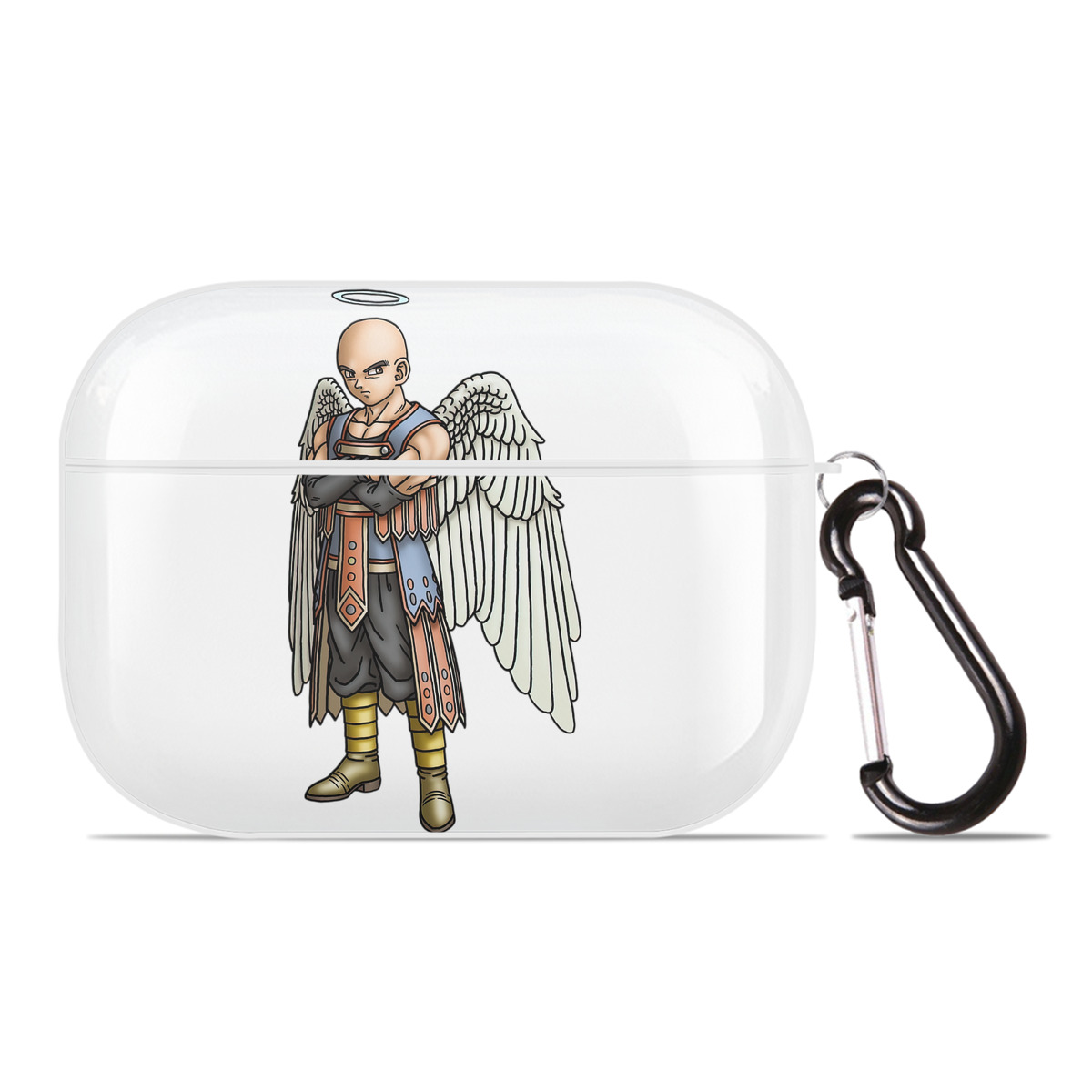（画像用） ドラゴンクエスト Doragon Kuesuto Dragon Quest 【AirPods Pro用】ハードシェル保護ケース 耐衝撃・防指紋・カラビナ付き商品仕様