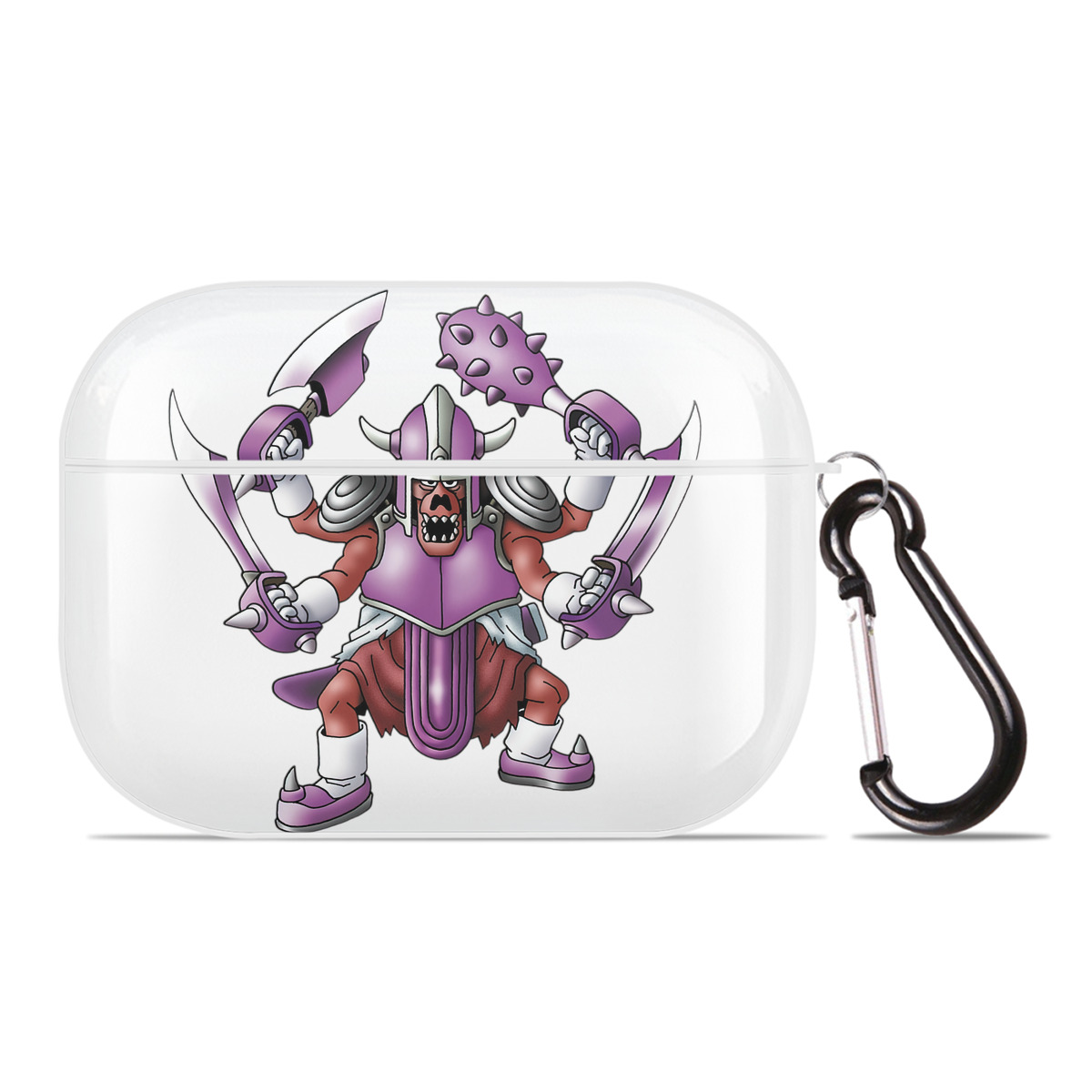 （画像用） ドラゴンクエスト Doragon Kuesuto Dragon Quest 【AirPods Pro用】ハードシェル保護ケース 耐衝撃・防指紋・カラビナ付き商品仕様