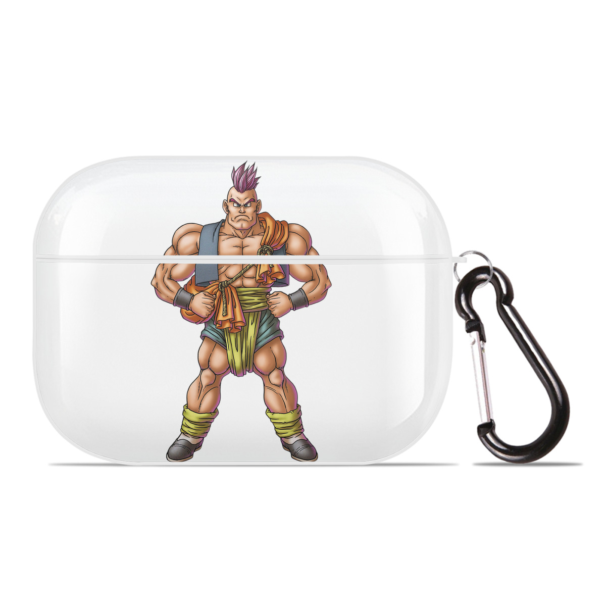 （画像用） ドラゴンクエスト Doragon Kuesuto Dragon Quest 【AirPods Pro用】ハードシェル保護ケース 耐衝撃・防指紋・カラビナ付き商品仕様